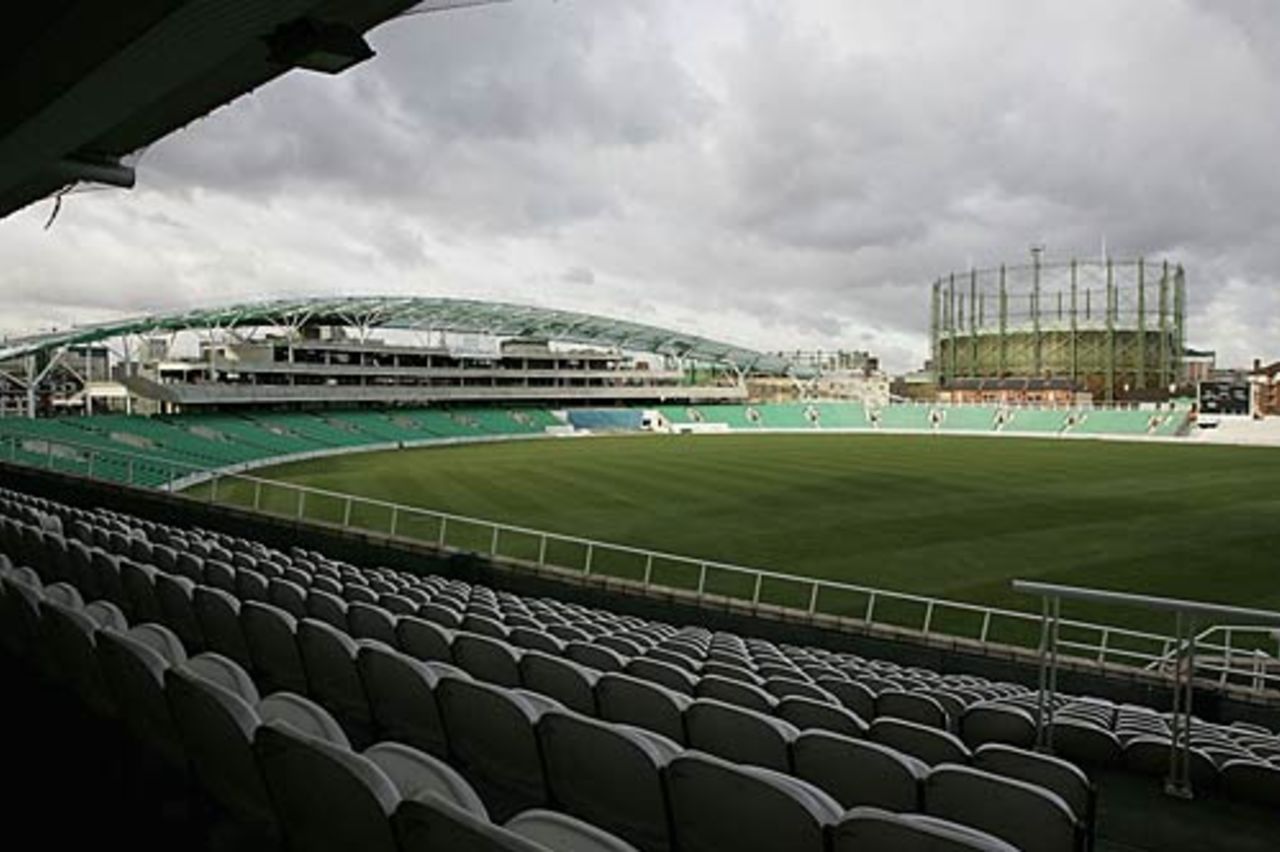 A view of the new stand at The Oval, January 2005