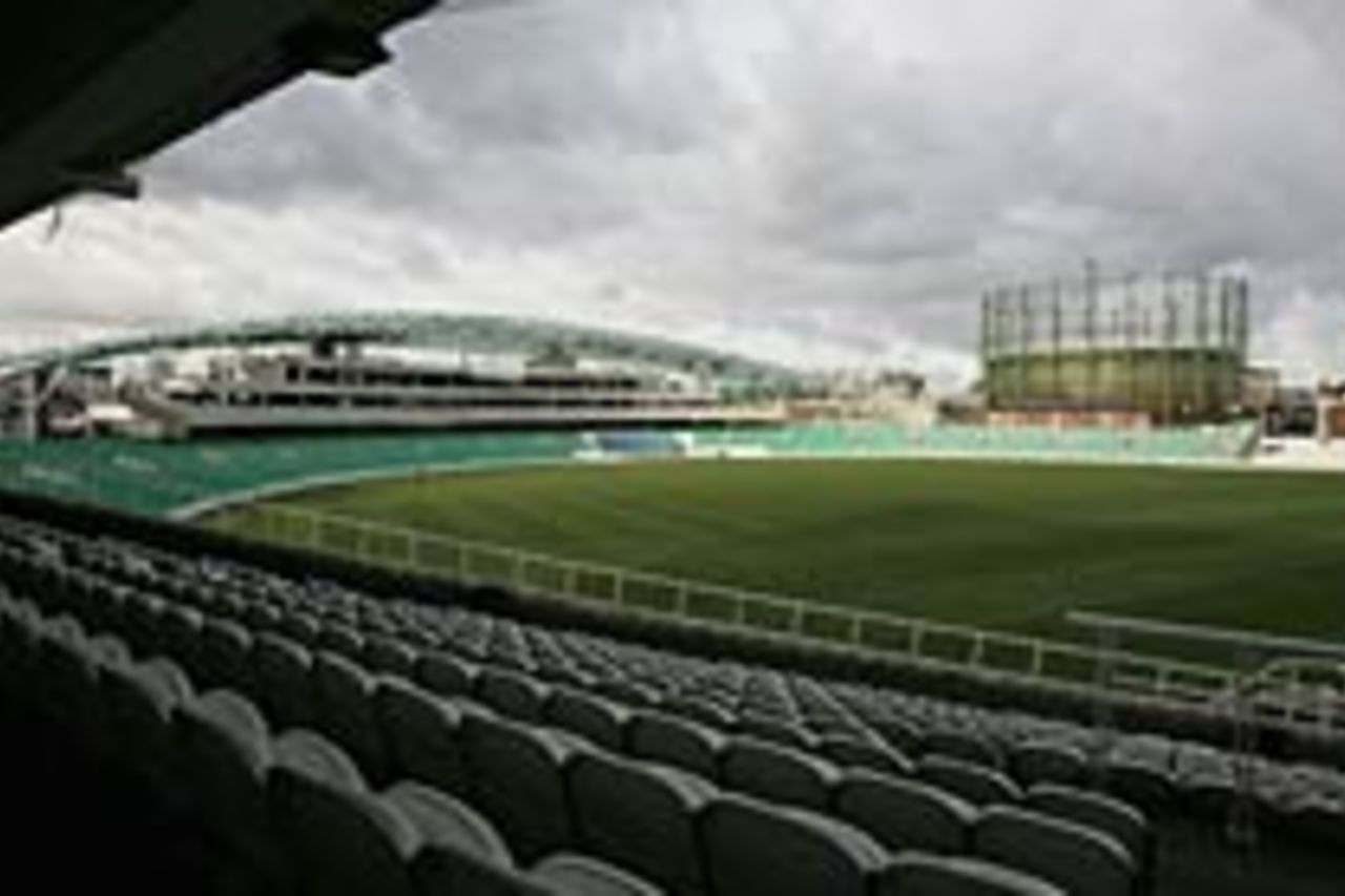 A view of the new stand at The Oval, January 2005