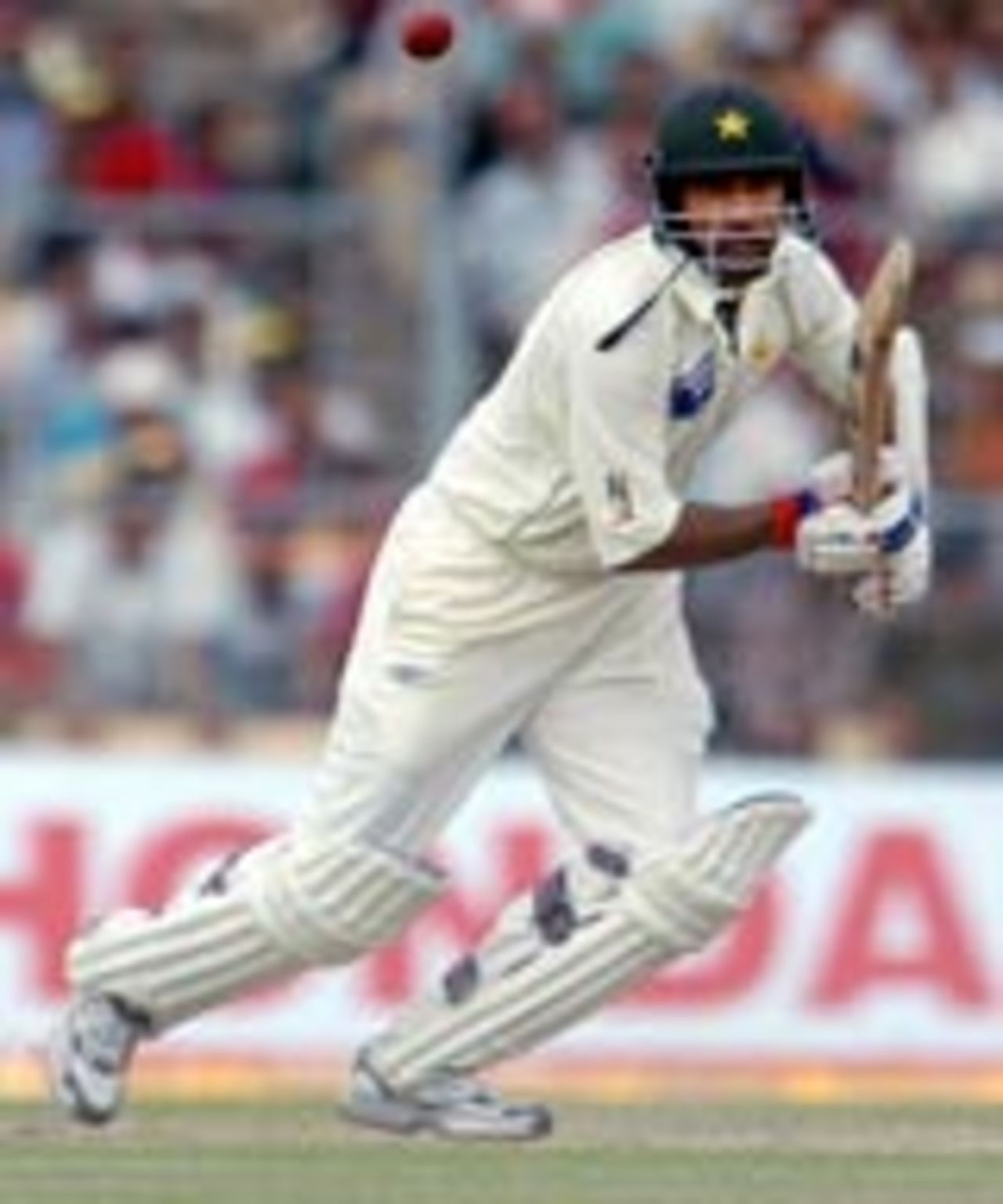 Yousuf Youhana eases one on the off side, India v Pakistan, 2nd Test, Kolkata, March 17, 2005