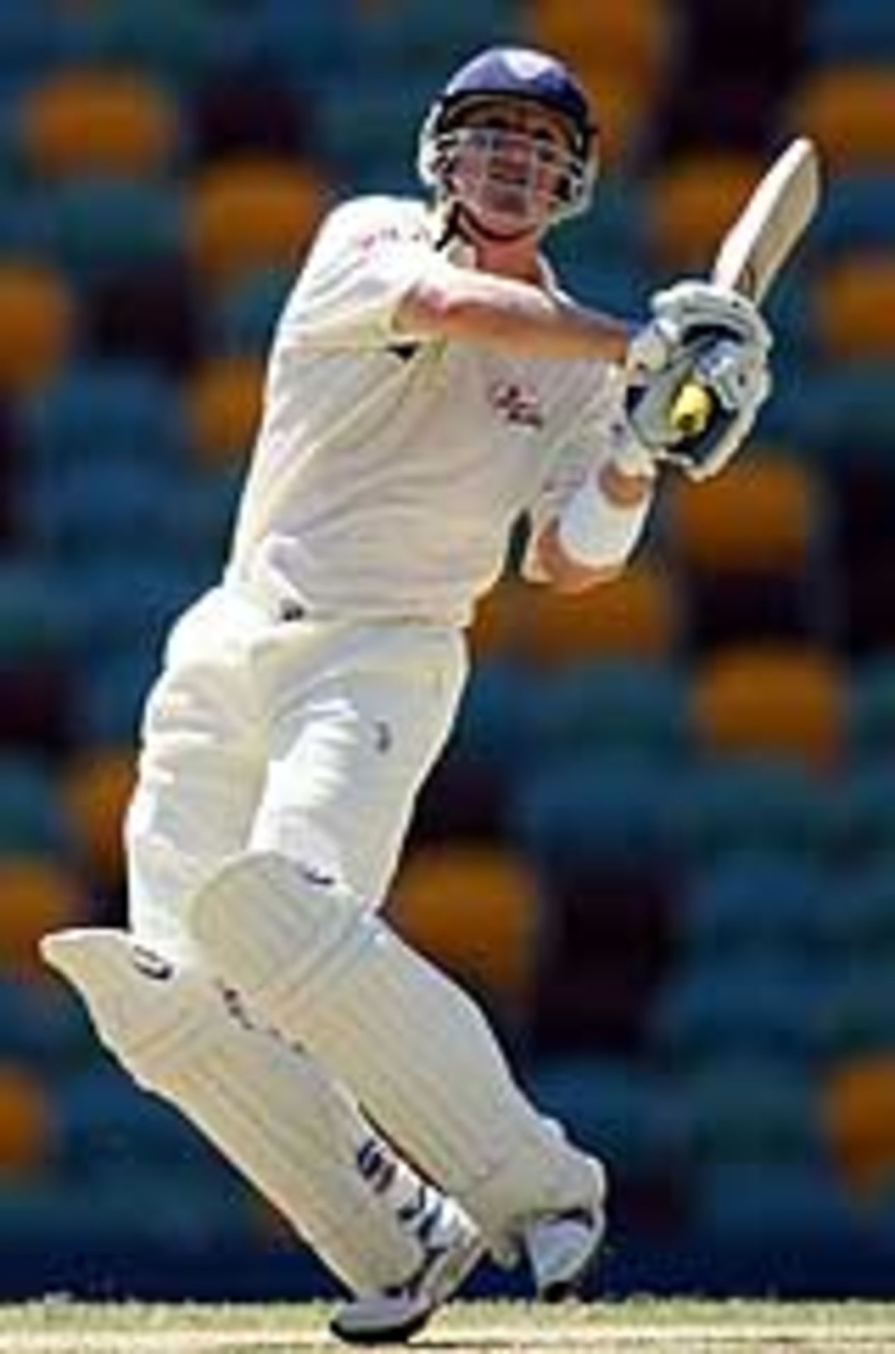 Brad Haddin on the attack, Queensland v New South Wales, Pura Cup final, Brisbane, 2nd day, March 19, 2005