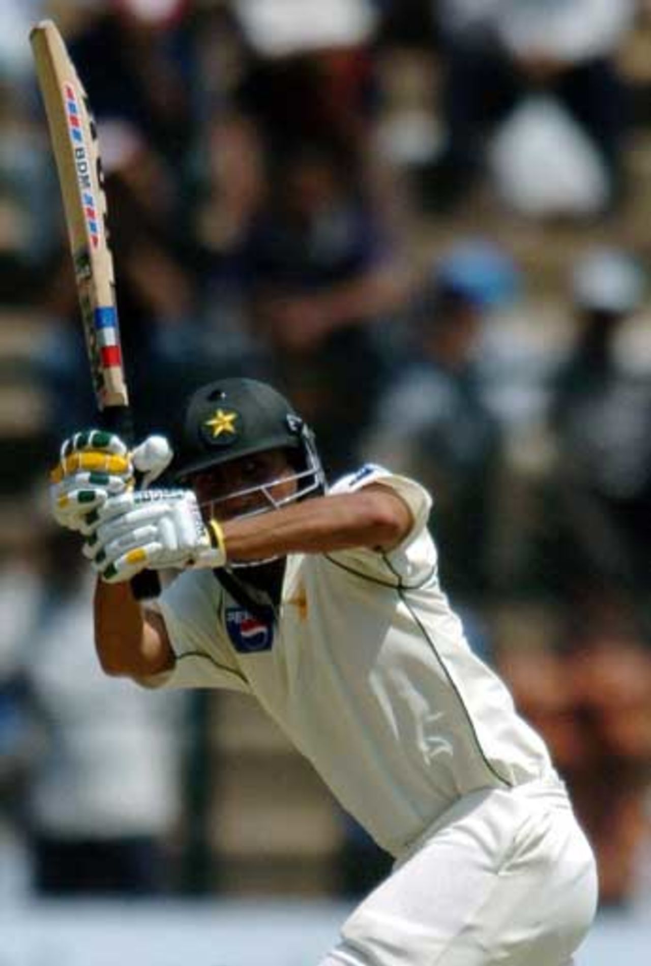 Younis Khan flicks on the way to his century, India v Pakistan, 3rd Test, Bangalore, March 24, 2005