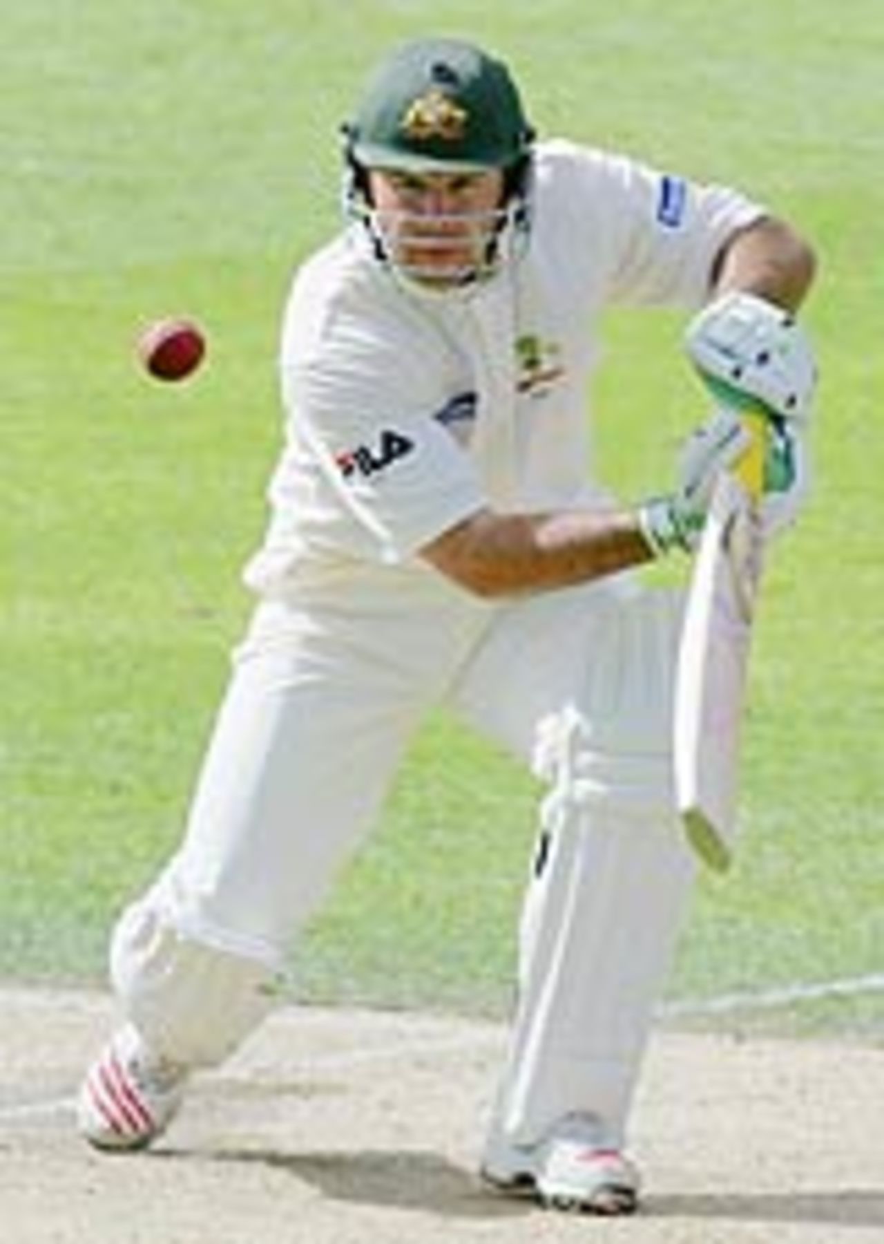 Ricky Ponting cover drives on the way to a 104-ball century, New Zealand v Australia, 3rd Test, Auckland, 2nd day