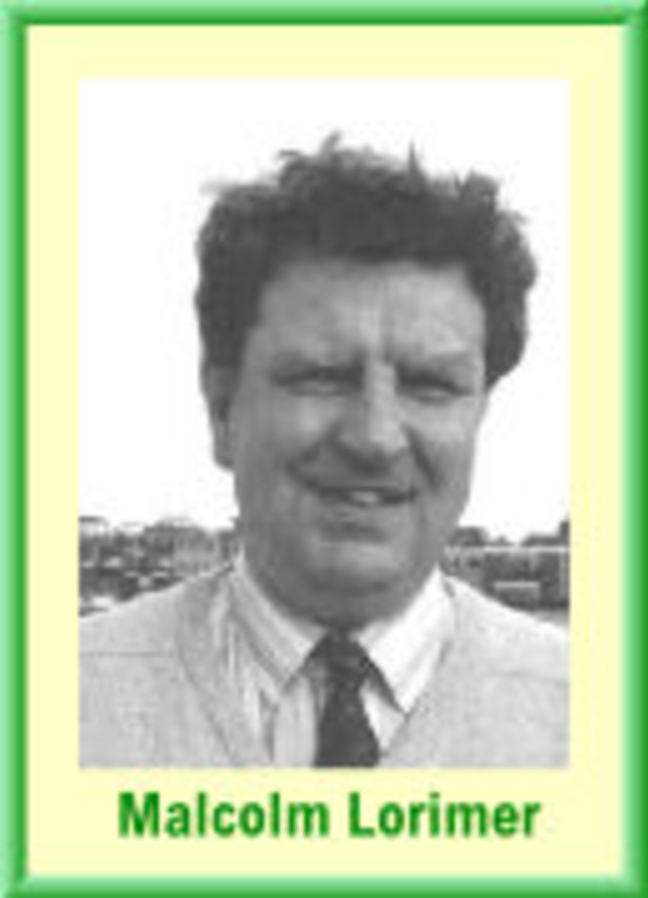 Malcolm Lorimer - Chairman of the ACS