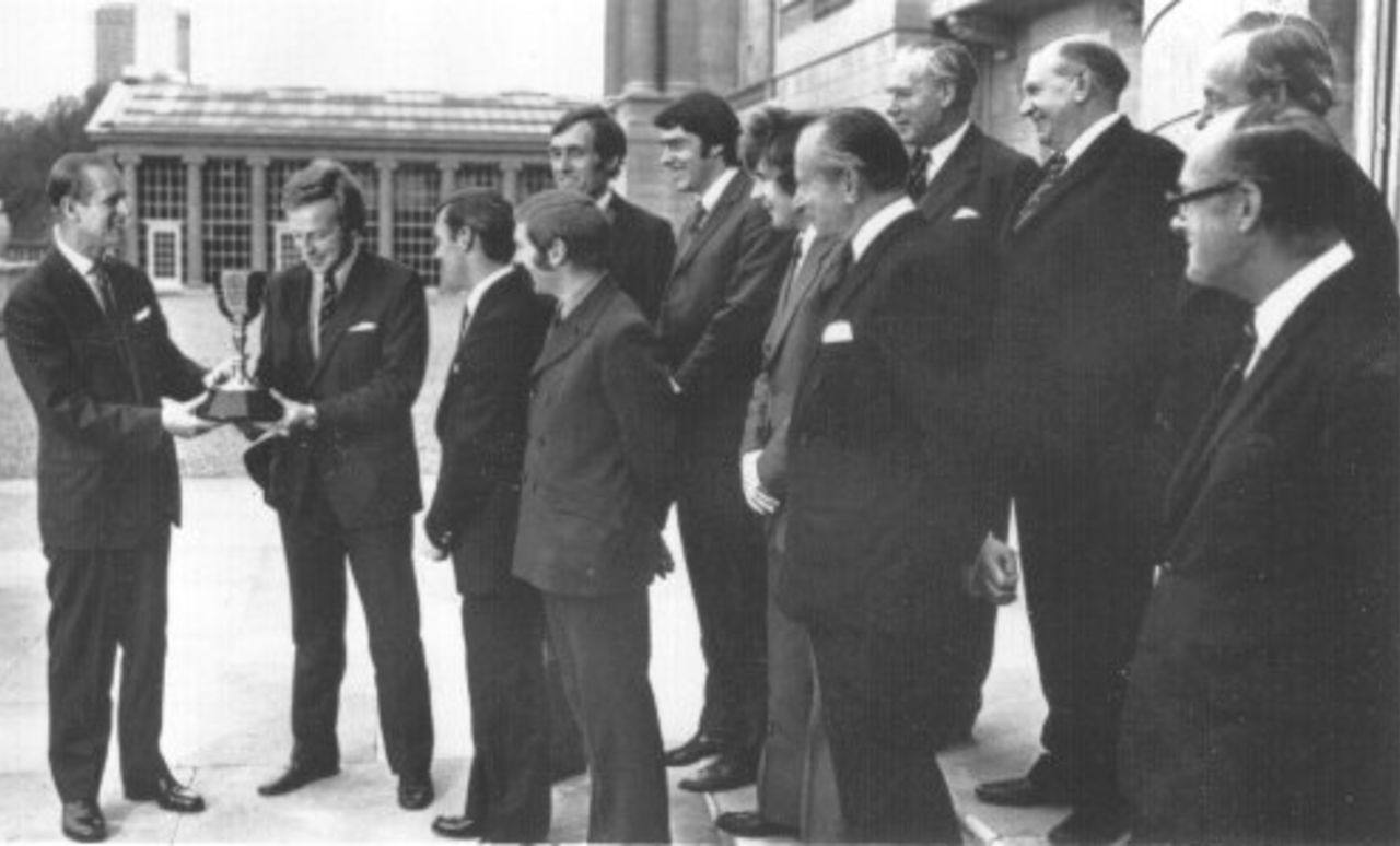 Presentation at Buckingham Palace to Hampshire, Champions 1973
