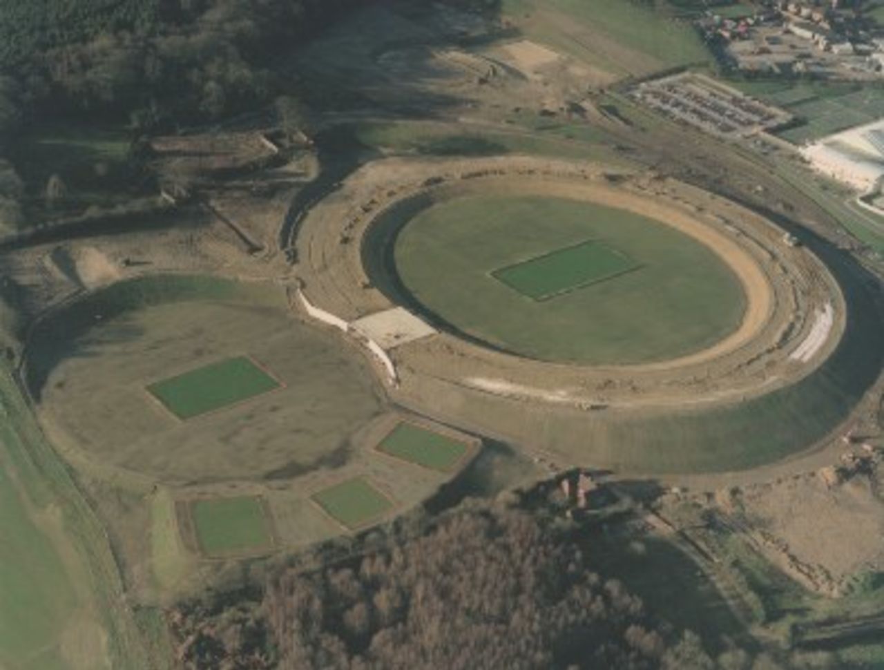 Hampshire's new ground at West End, taking shape ...