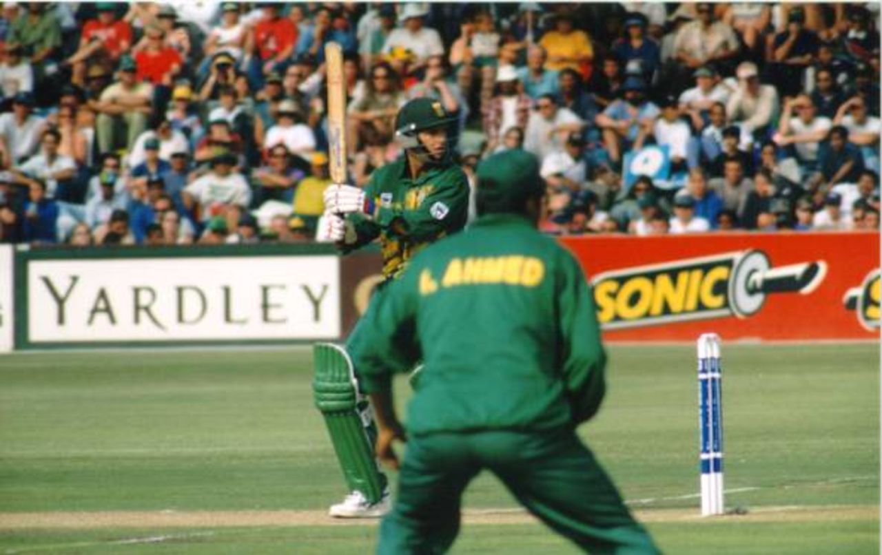 Gary Kirsten glides a ball to third man. Standard Bank Triangular series final South Africa v Pakistan at Newlands 23 April 1998