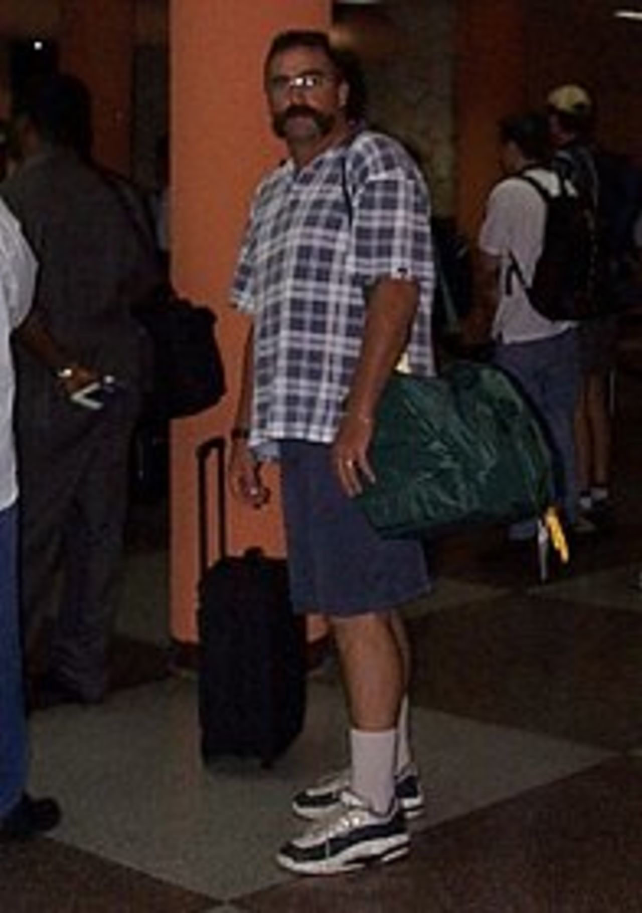 Merv Hughes in the West Indies was a host for an Australian supporters tour. April 1999.