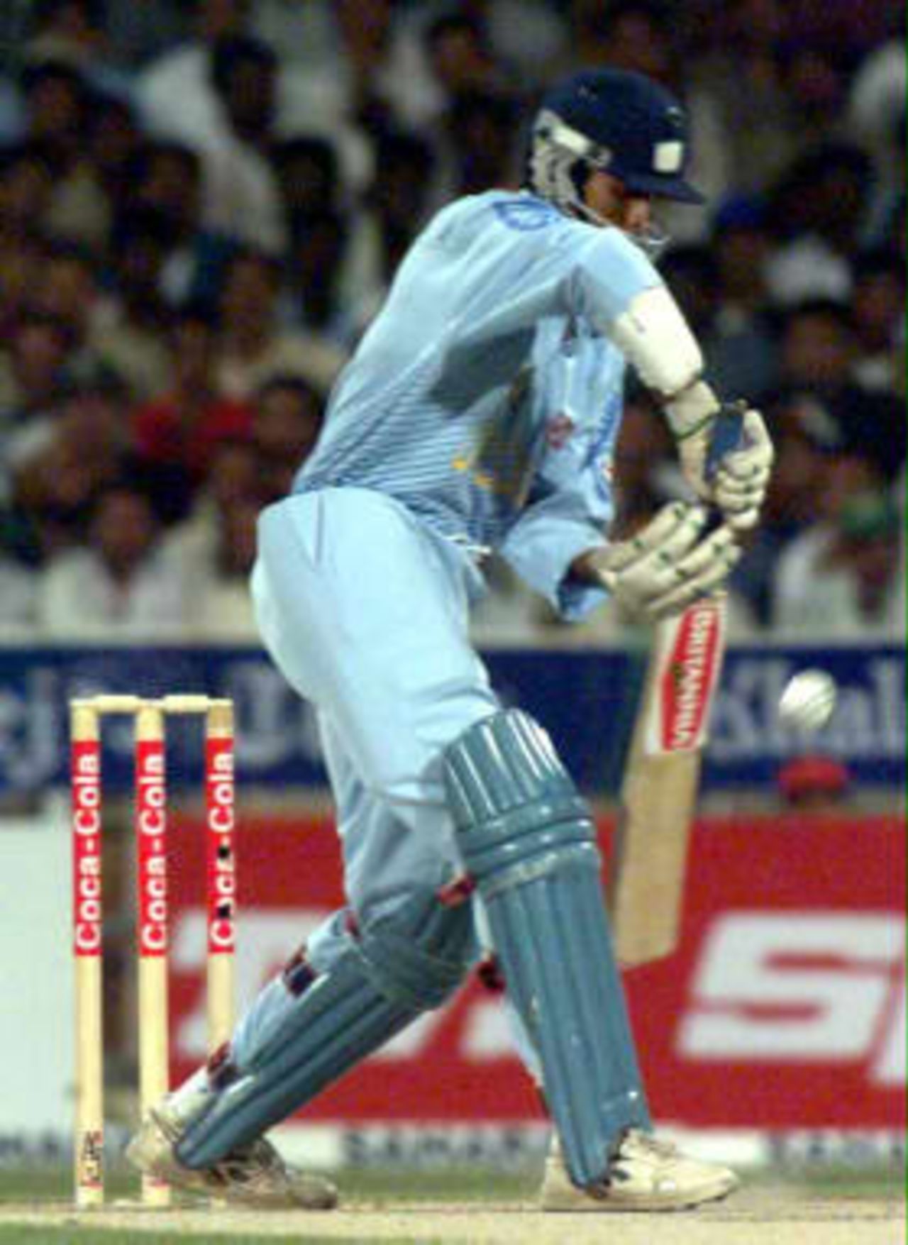 Opener S. Ramesh batting in the second match of the Coca Cola Cup held on 8th April in Sharjah