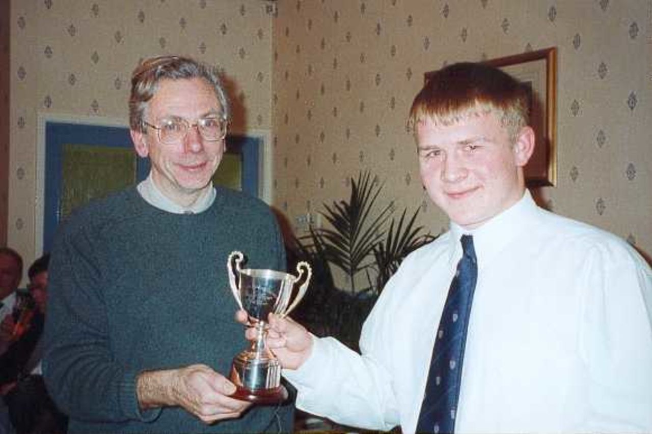 Tom Isherwood - winner of the HPCS Junior Player of the Year Trophy