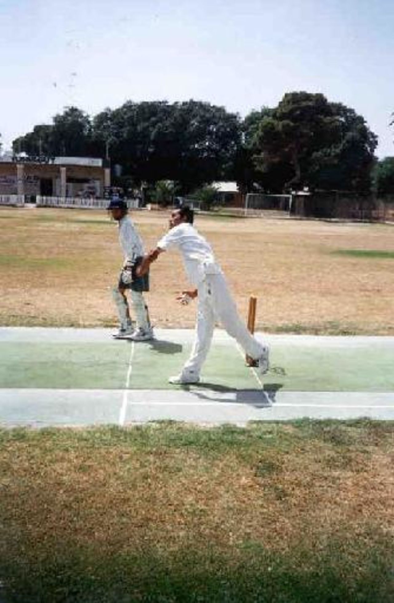 More action during an inter-club match at the Marsa.