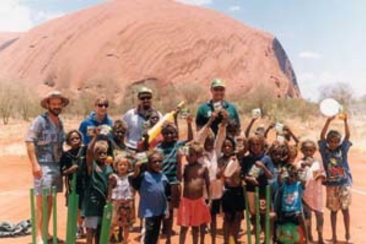 Children of the Mutitjulu Community, Northern Territory, enjoy one of the MILO development programs in Uluru