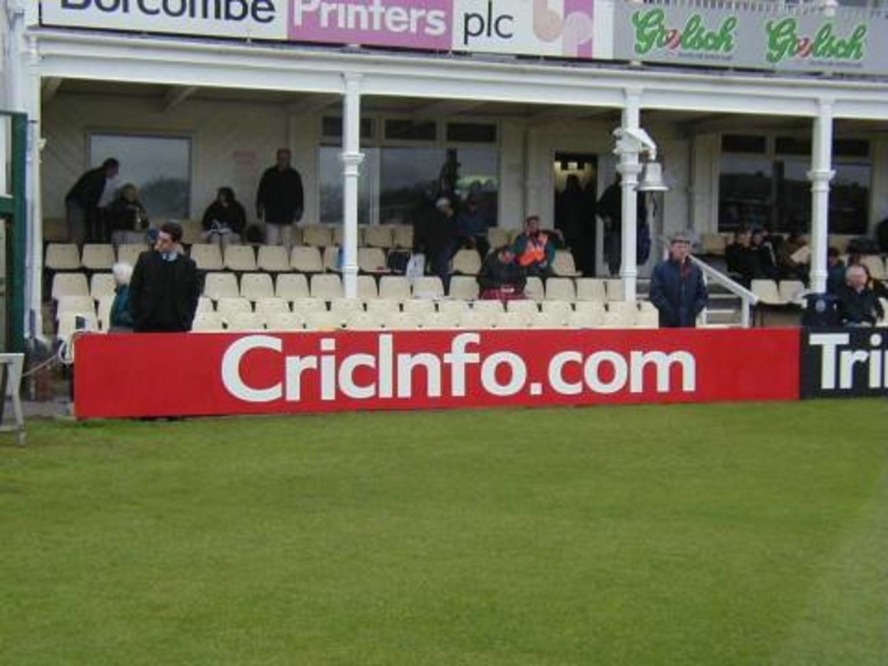 CricInfo.com on display at the County Ground, Southampton