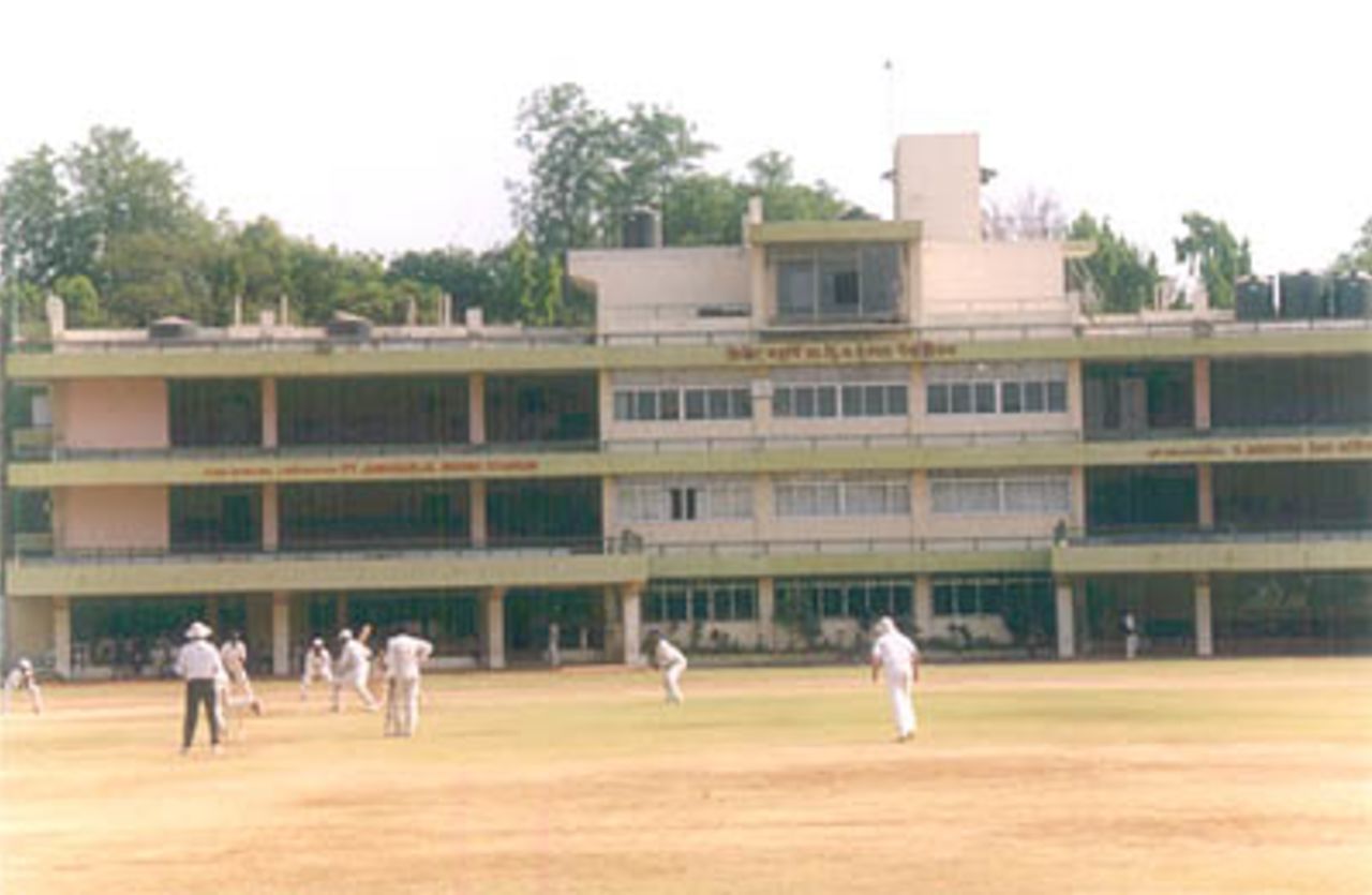 Local match in progress at the Nehru Stadium, Pune