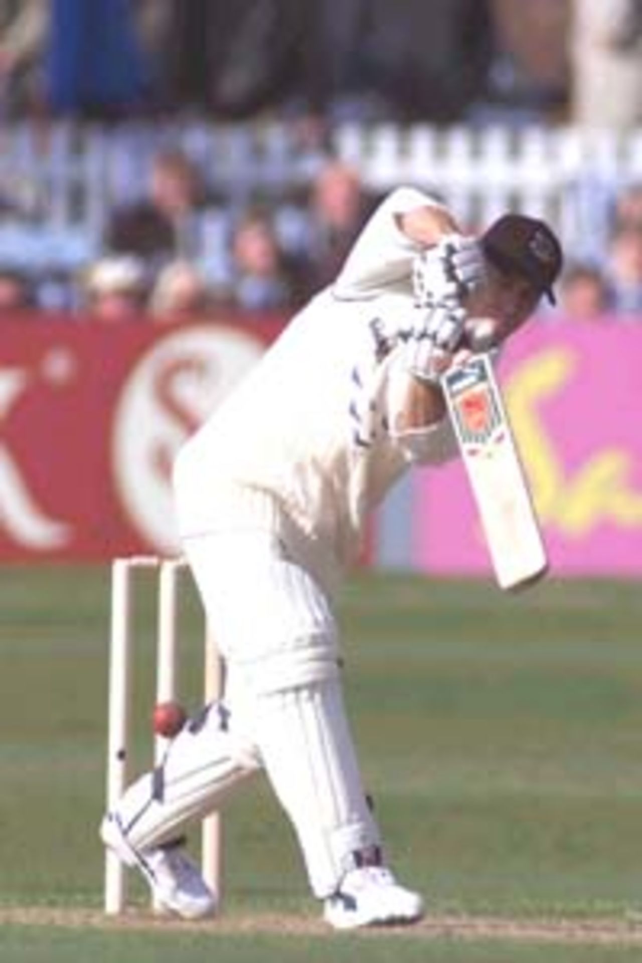 23 Apr 2000: Michael Bevan of Sussex hits out during the Benson and Hedges game between Sussex and Hampshire at the County Ground Hove, Brighton.