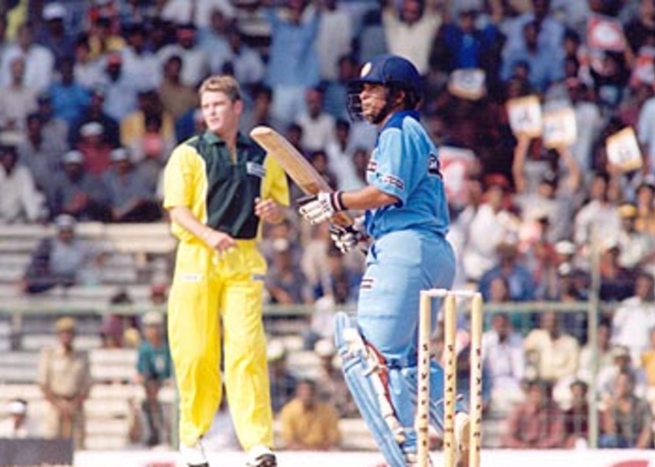 23 March 2001: Australia in India, India-Australia Exhibition Match 2001, Siyaram Cup (Gujarat Relief Fund One-Day), MA Chidambaram Stadium, Chepauk, Chennai.