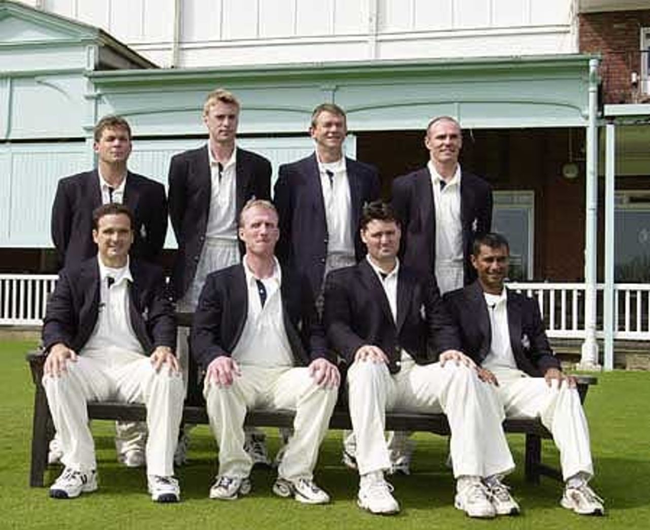 Back Row, left to right, Walker, Fulton, Wells, Nixon.  Front Row, left to right, Ealham, Fleming, McCague, Patel