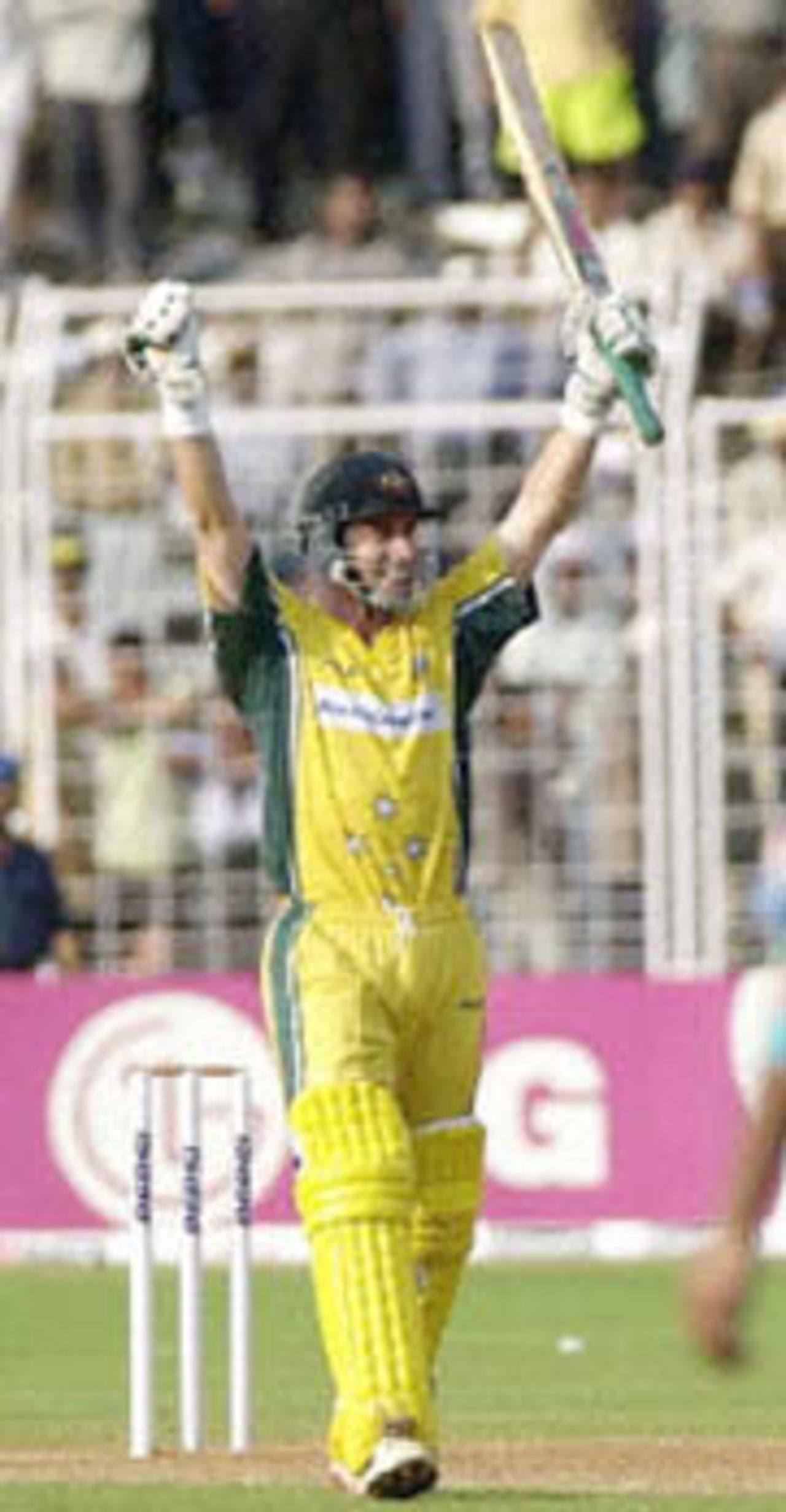 06 Apr 2001: Australia in India, 2000/01, 5th One-Day International, India v Australia, Nehru Stadium, Fatorda, Margao.