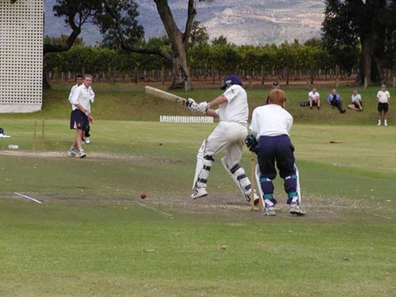 Alex Morris attempts to pull Andrew Sexton