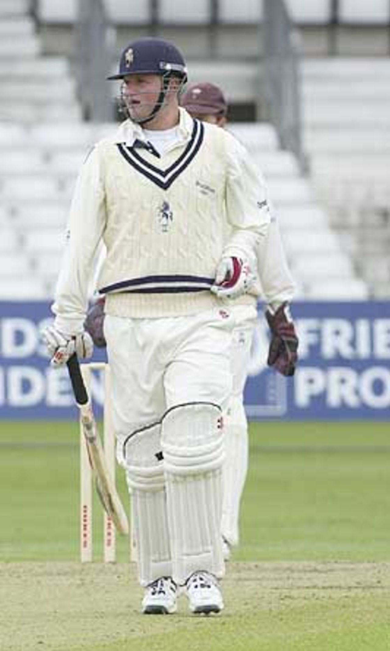 Robert Key Of Kent Opens The Innings In The First Match Of The 2001 