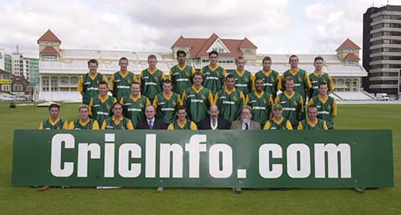 At the 2001 Photocall at Trent Bridge