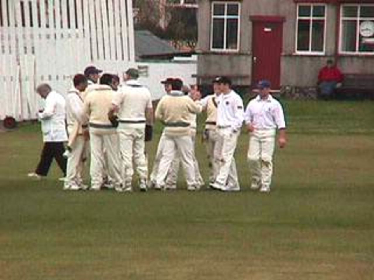 And a wicket as Neal Wilkinson has opposite number Damian Hartley caught by Andrew Spencer