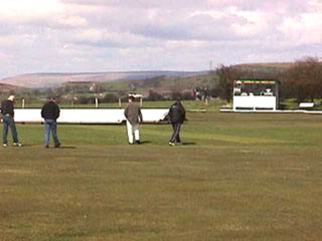 The match at Back Lane Baxenden didn't start due to a saturated outfield
