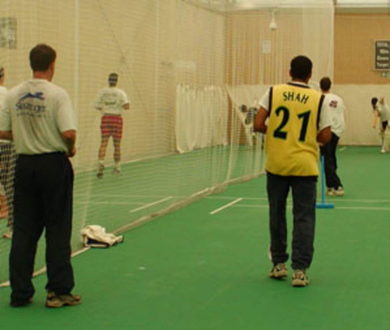 Hampshire players put through their skills on first day back for 2002 season