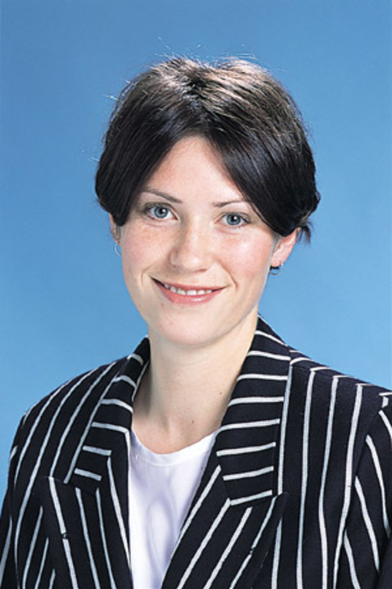 Portrait of Anna Corbin - New Zealand women's player in the 2001/02 season.
