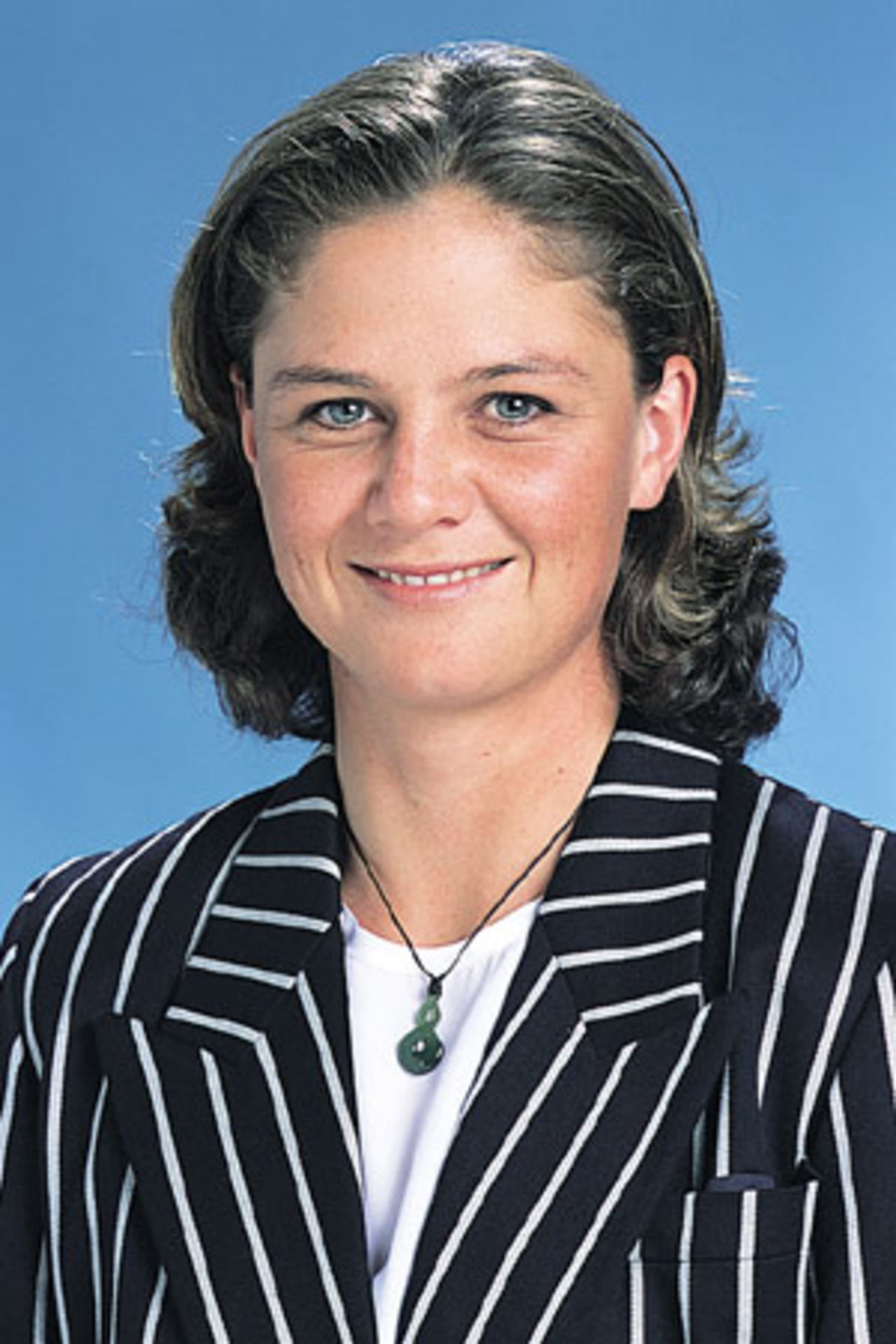 Portrait of Rebecca Rolls - New Zealand women's player in the 2001/02 season.