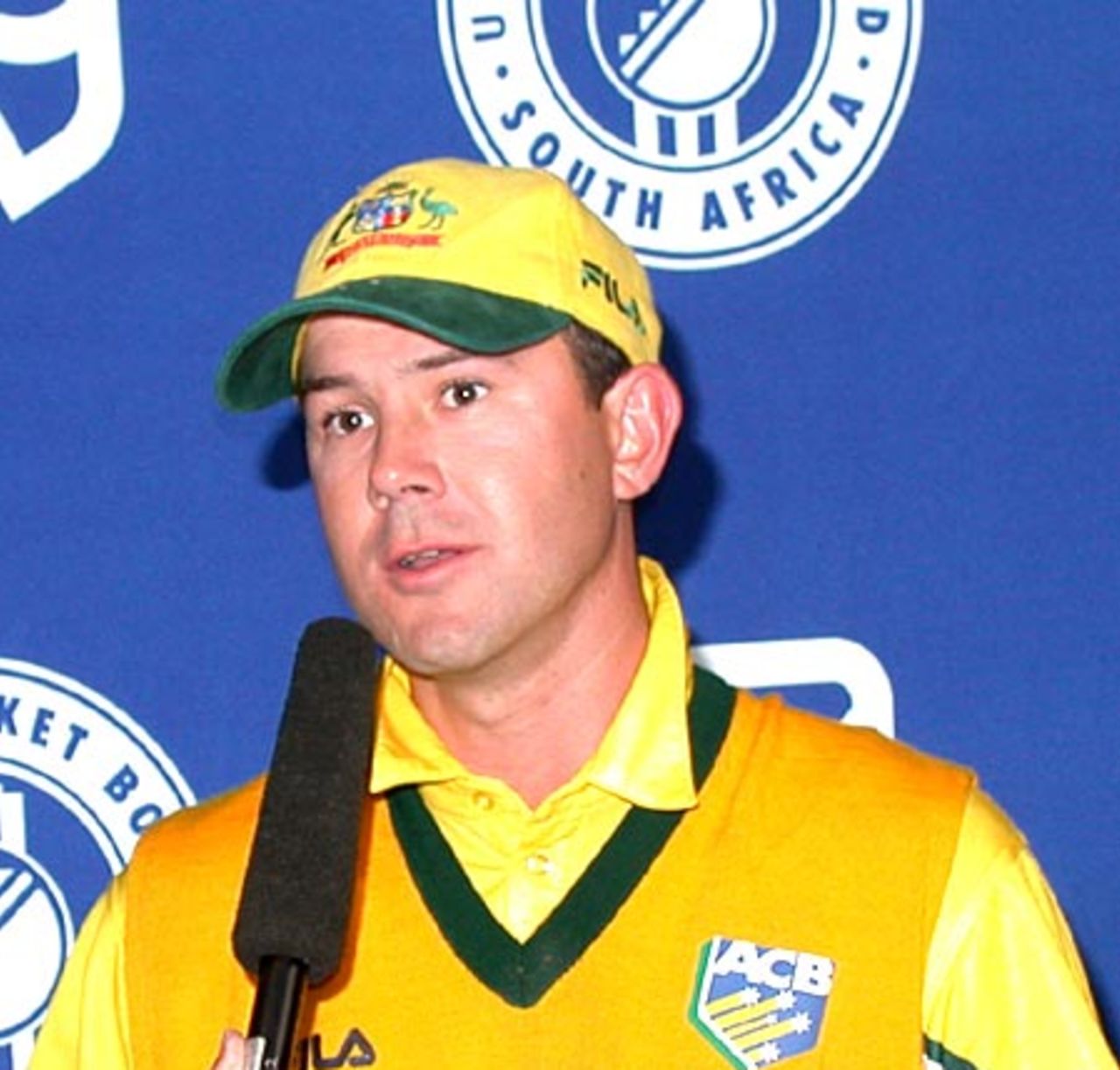 Ricky Ponting at last nights post match presentation ceremony at Newlands