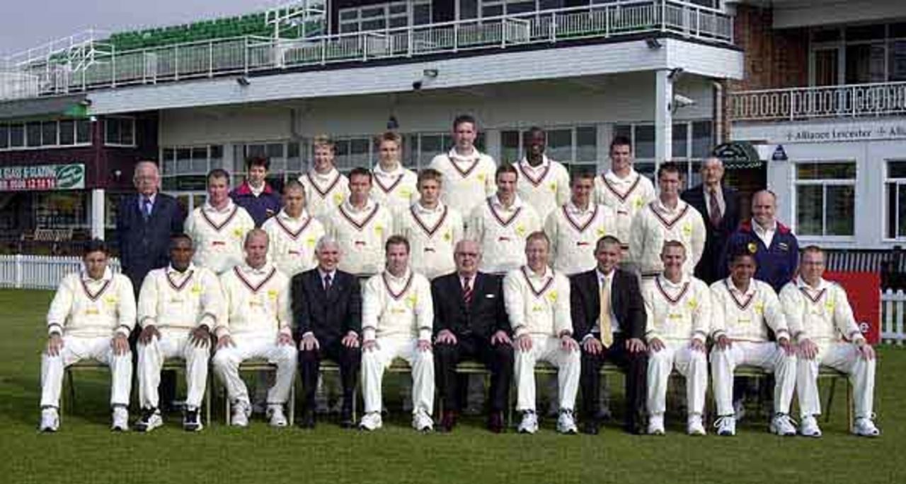 Back Row ; Helen Eaton , physio; Thomas New; Luke Wright; David Brignull; Damian Brandy; Robert Cunliffe; David Ayriss - second XI scorer.