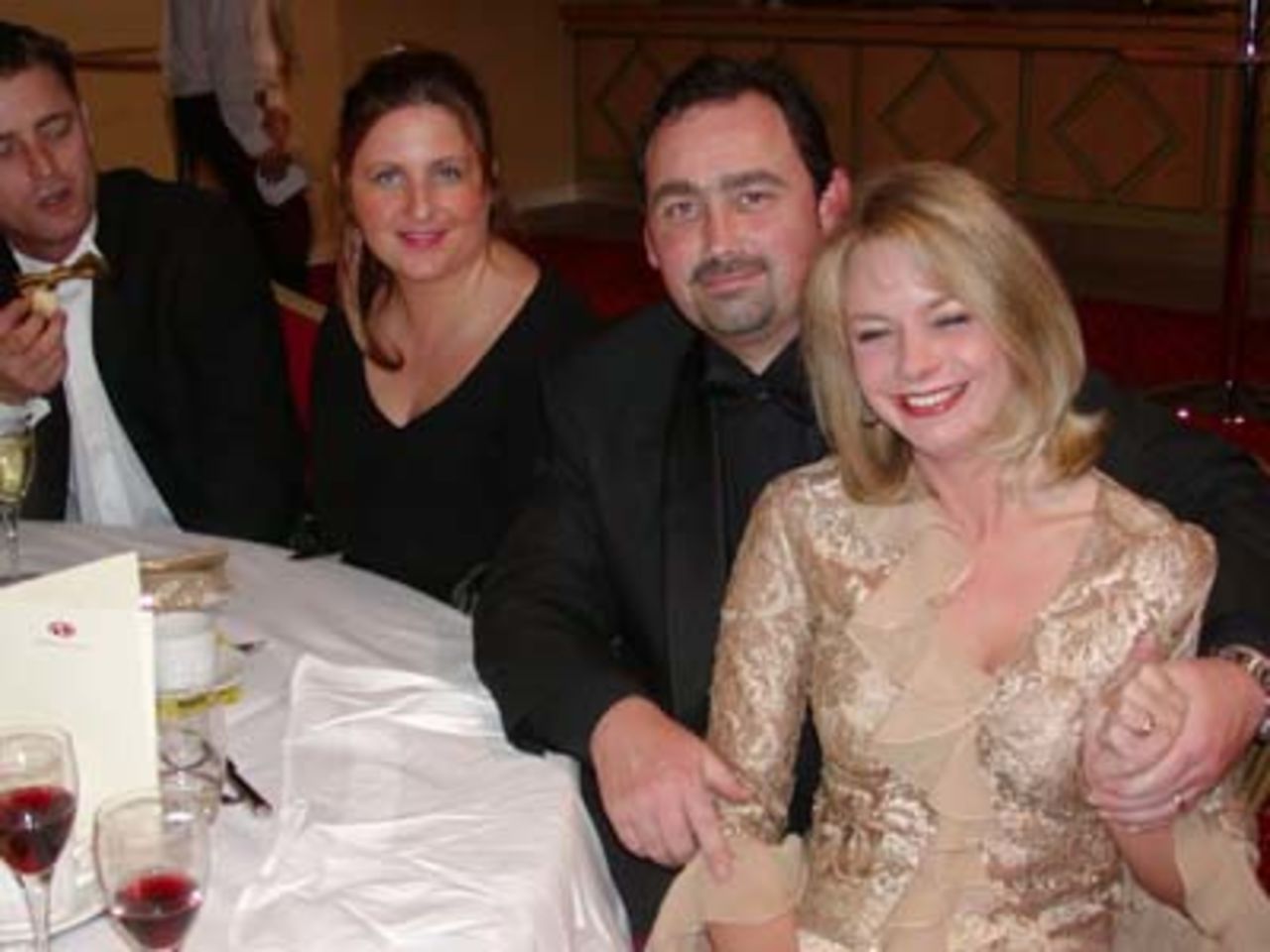 Bob & Sarah Knox-Macey of Compaq and Mark & Nicky Wingrove of WCI
