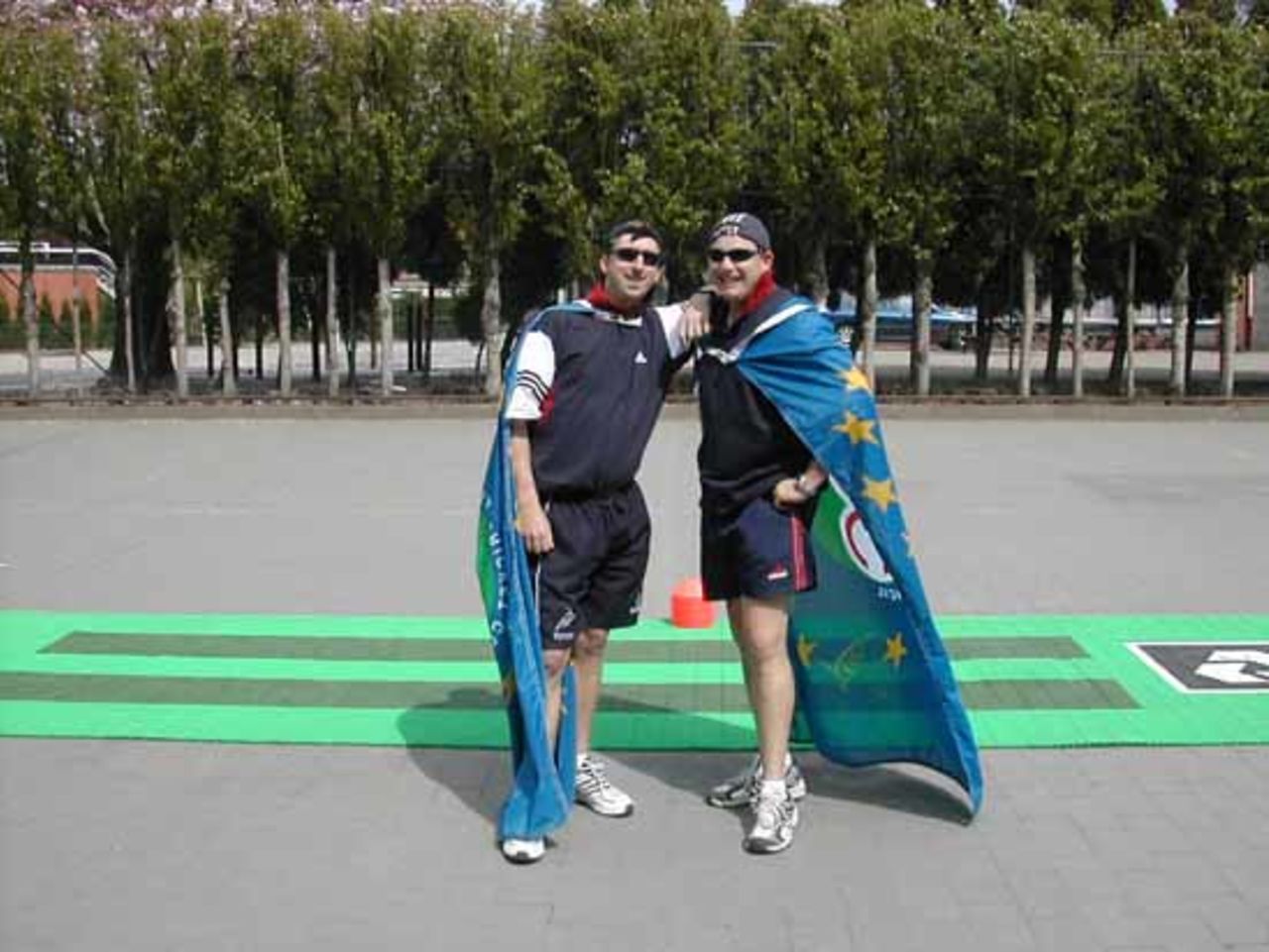 Batman & Robin - coaches Mike Flockhart (l) and Bruce Smuts