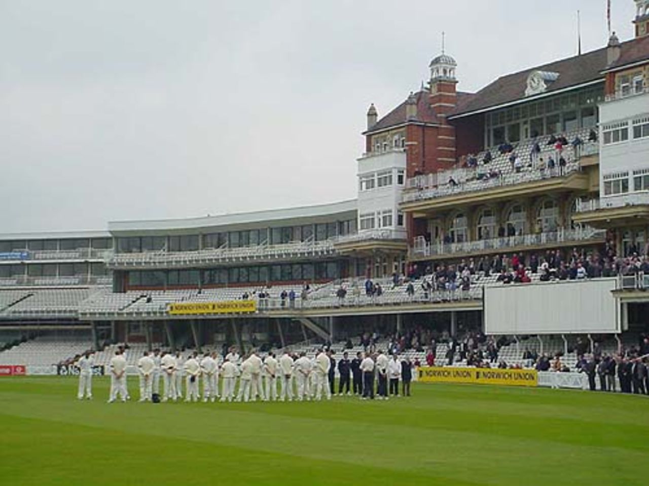 In commemoration of Ben Hollioake and Umer Rashid.  Surrey v Sussex , Frizzell Championship, 19 - 22 April 2002