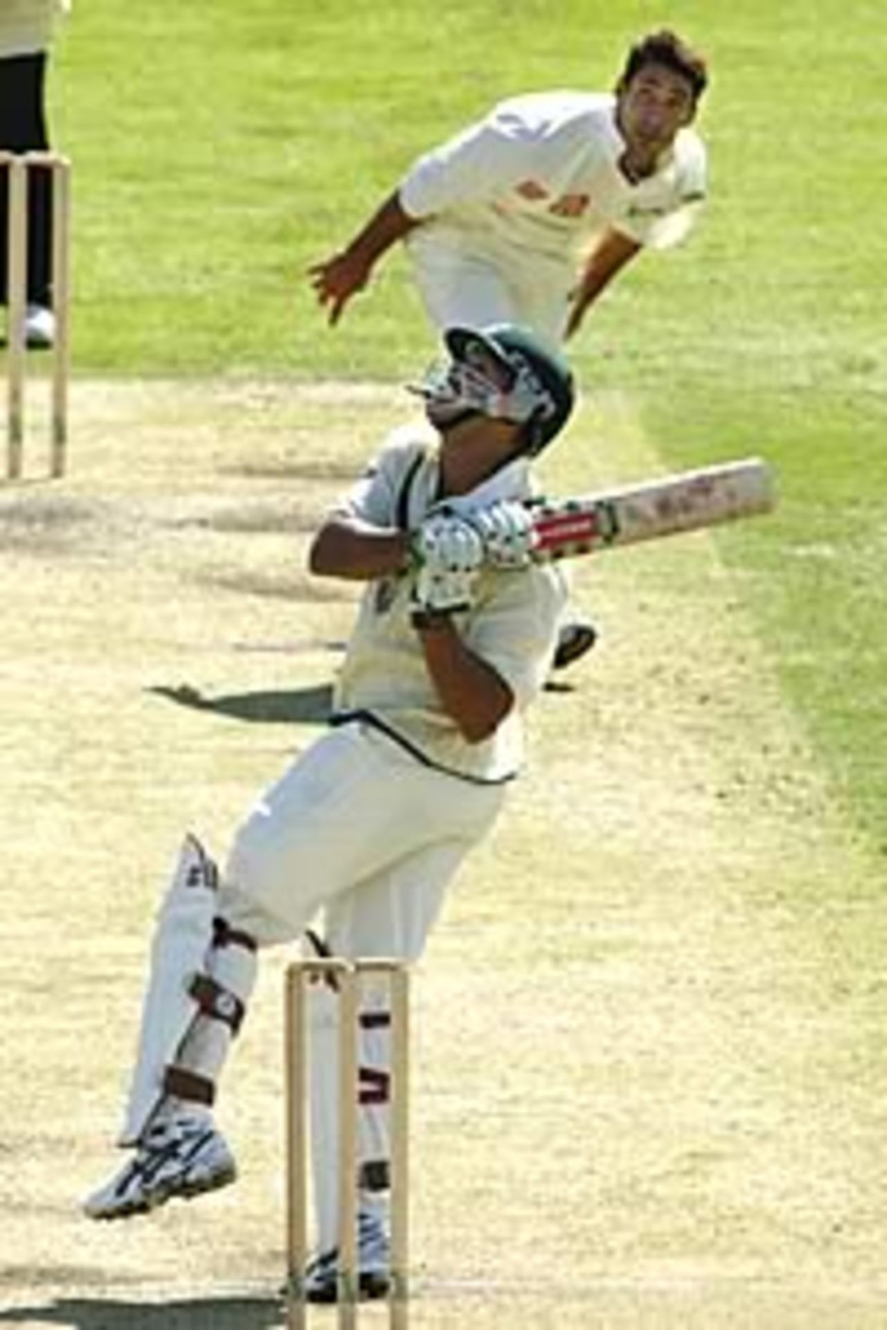 ADELAIDE - APRIL 15: Andrew Symonds lofts Quinton Friend in his innings of 88 in the match between Australia A and South Africa A at Adelaide Oval in Adelaide, Australia on April 15 , 2003.