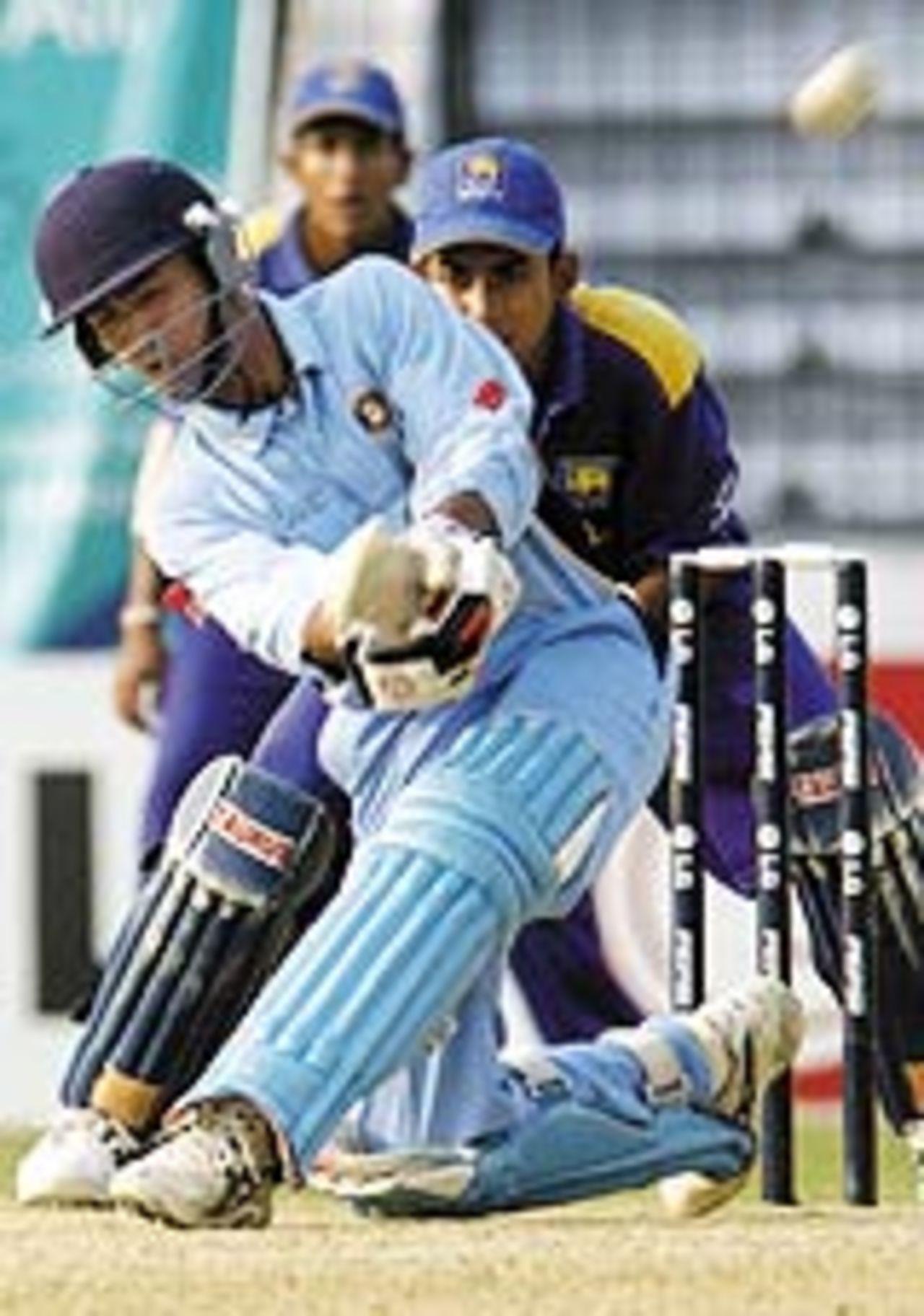 Dinesh Karthik sweeps, India v Sri Lanka, Under-19 World Cup, Bangladesh, February 26, 2004