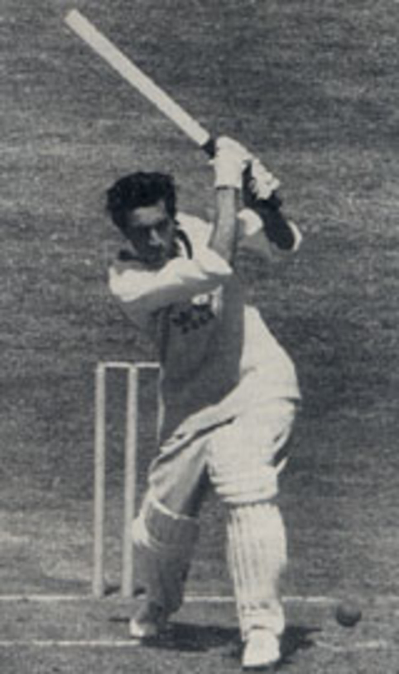 Nawab of Pataudi Jnr - Mansur Ali Khan - batting for Sussex in 1962