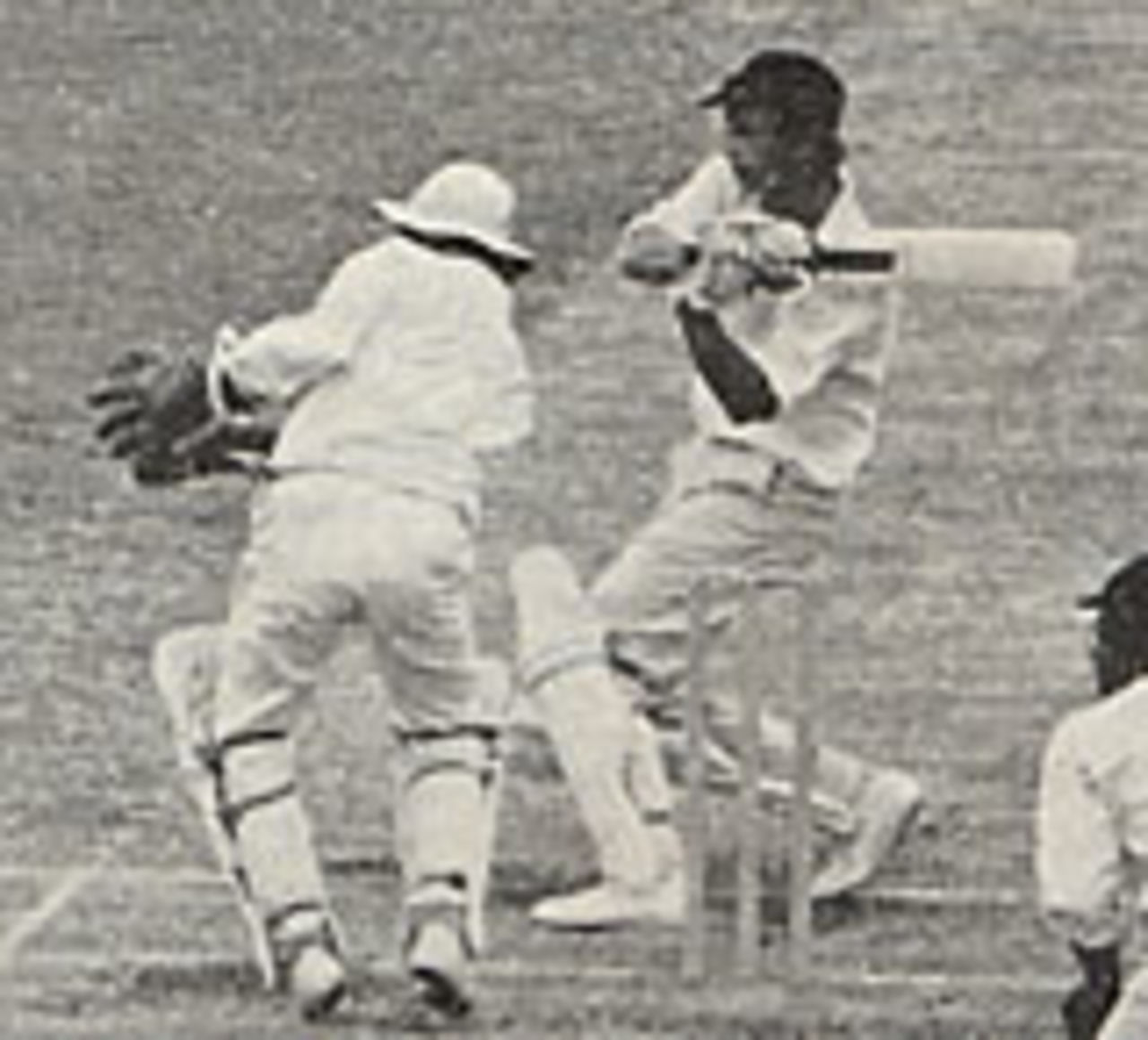 John Benaud hooks on his way to 142, Australia v Pakistan, 2nd Test, Melbourne, 1972-72