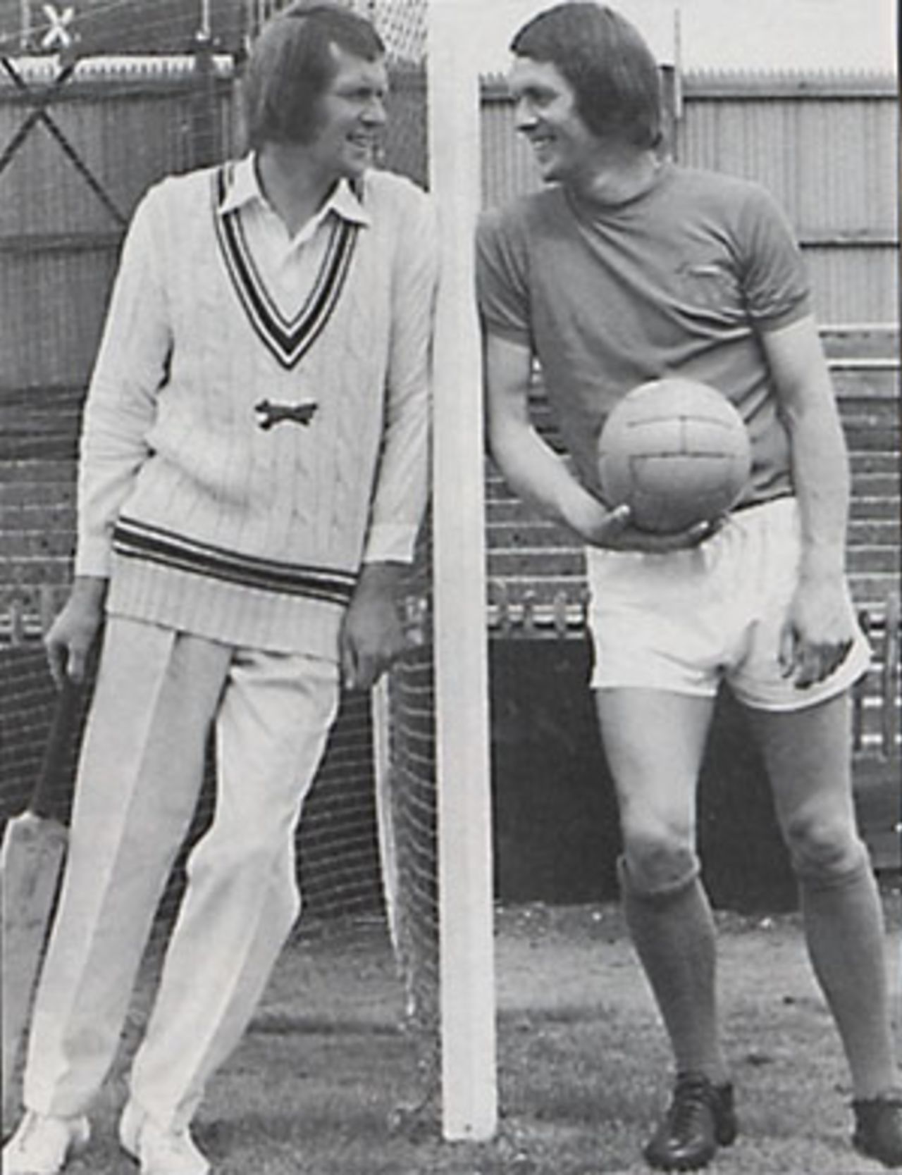 Chris Balderstone - Leicestershire cricketer and Doncaster footballer on the same day, September 1975