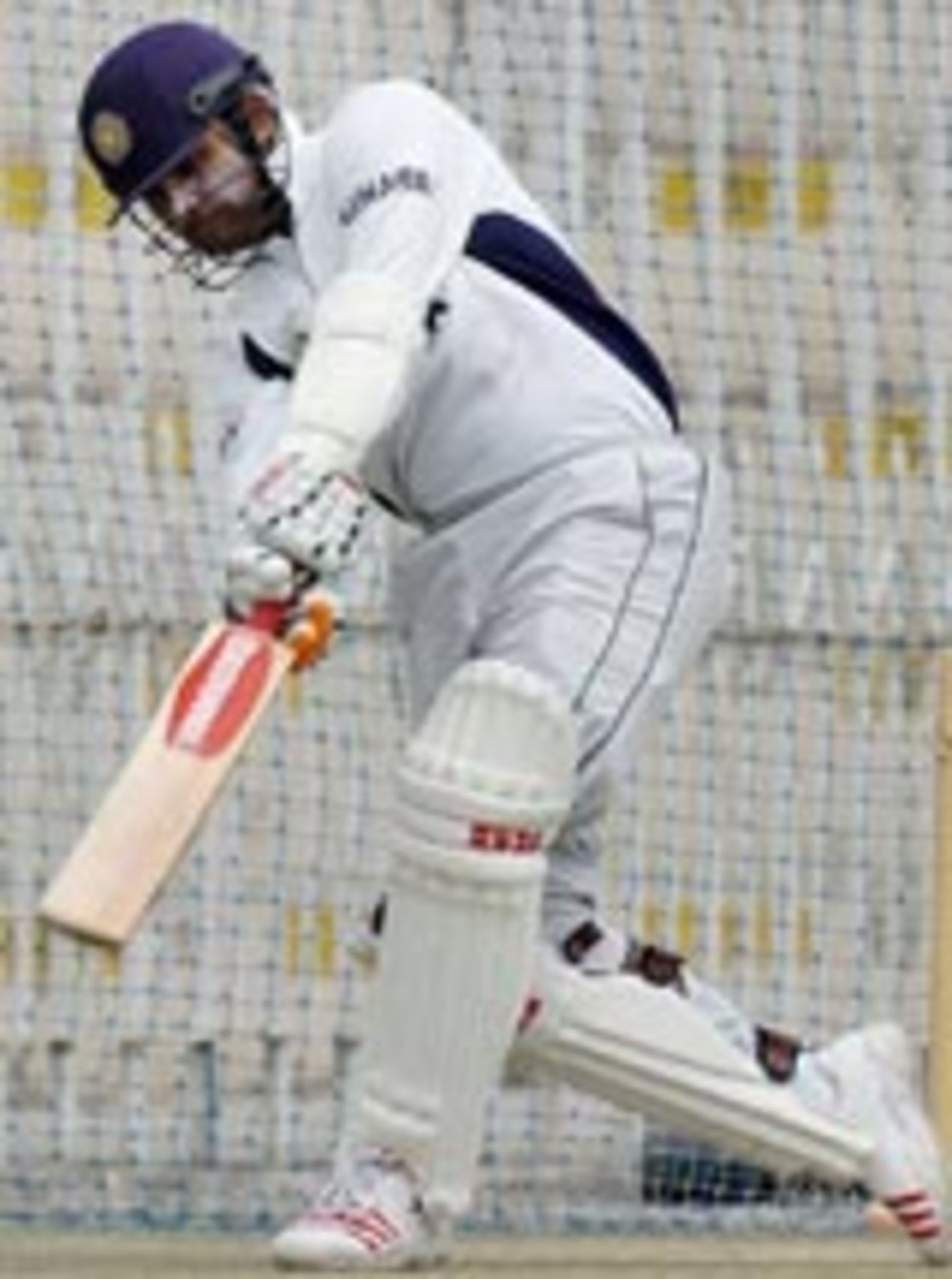 Virender Sehwag batting in the nets, Rawalpindi, April 11, 2004