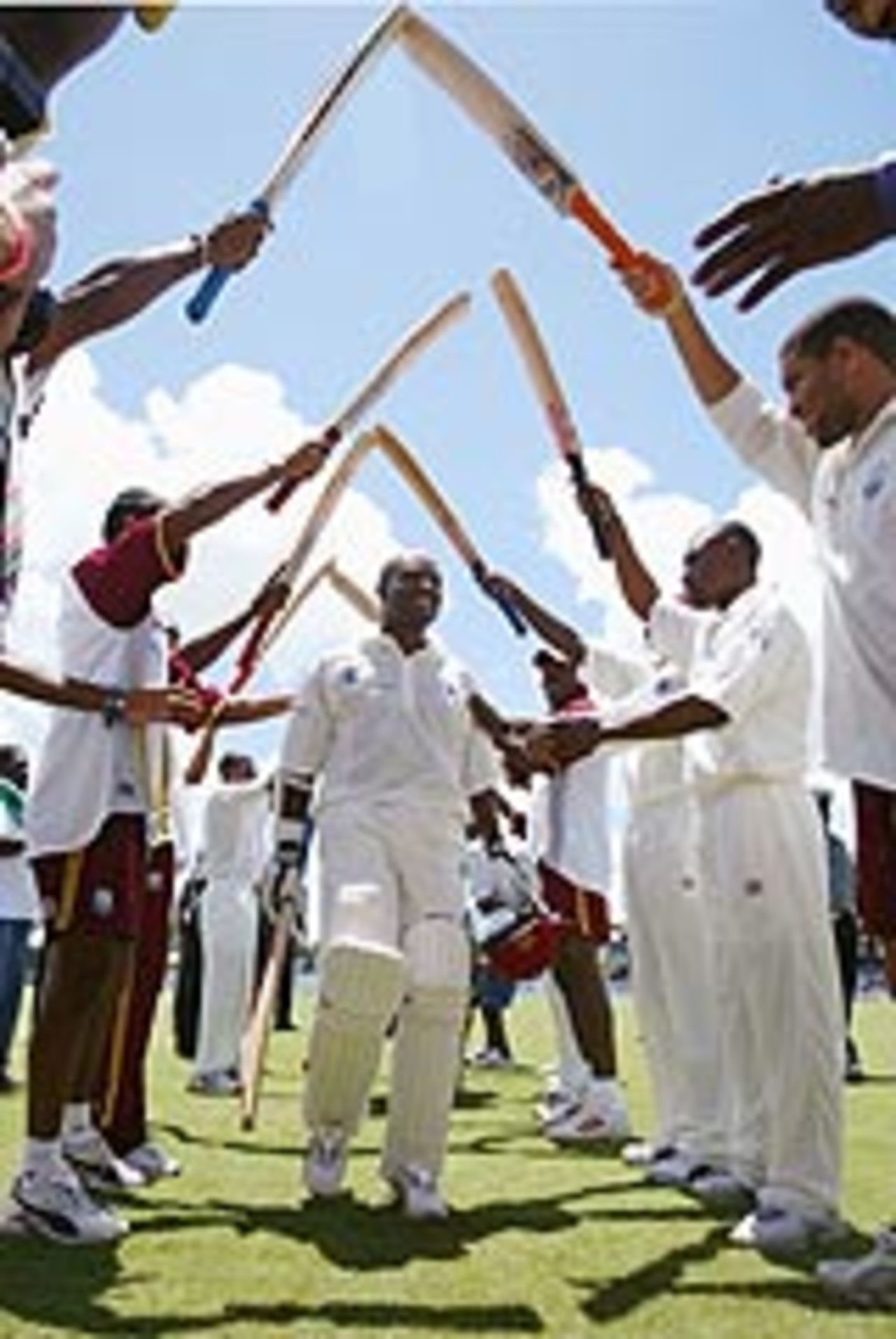 A guard of honour for the great Brian Lara