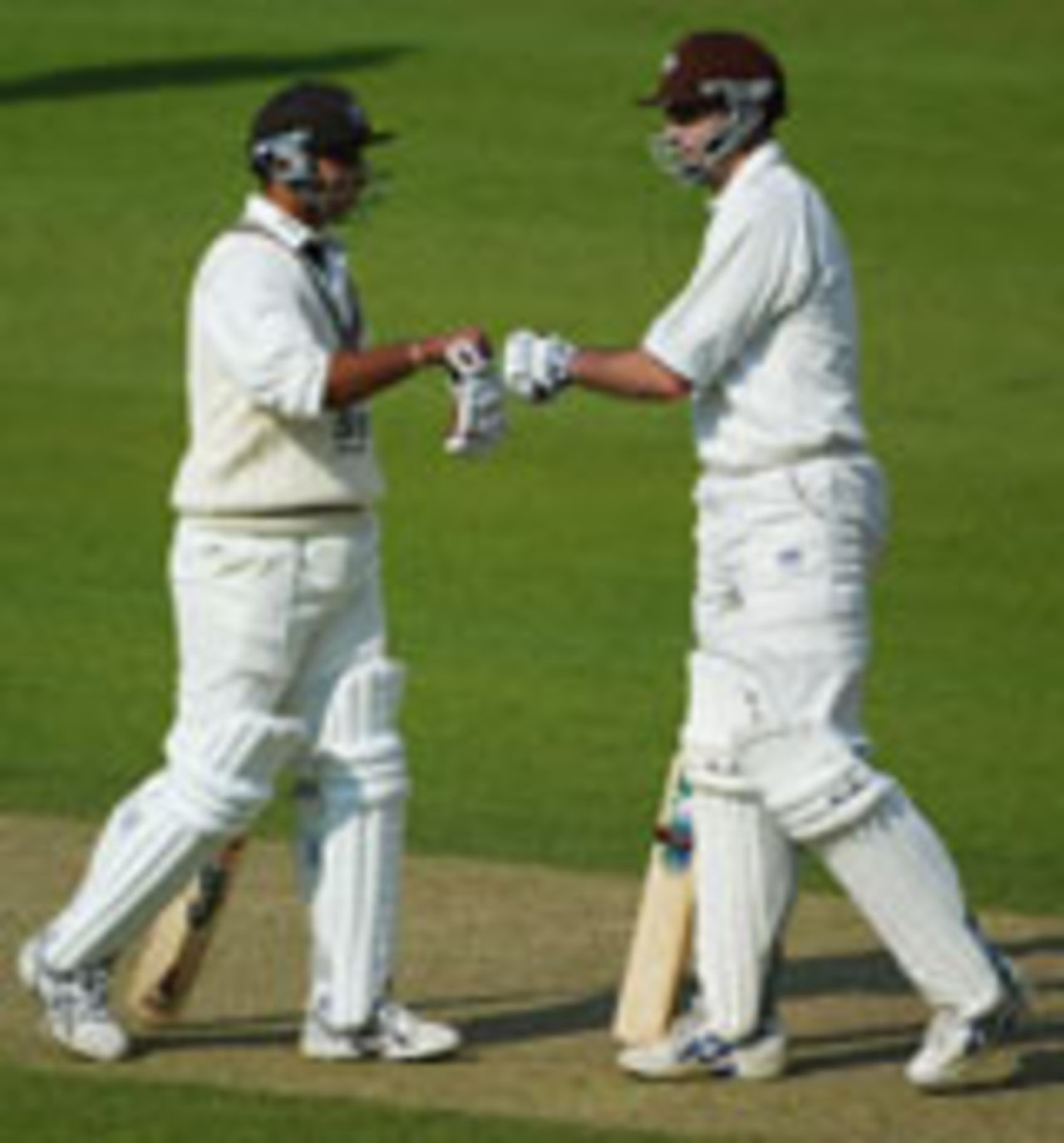 Azhar Mahmood and Martin Bicknell, Surrey v Sussex, County Championship, The Oval, April 16, 2004