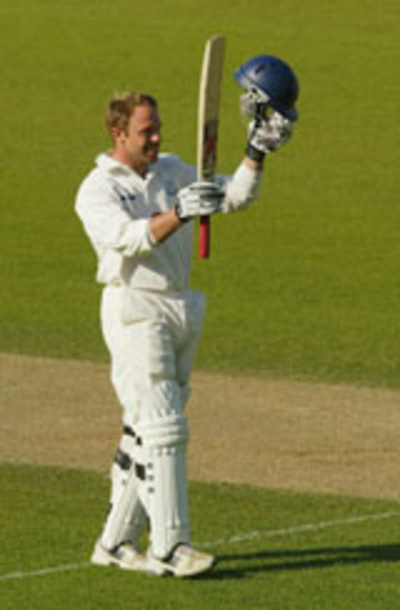 Chris Adams celebrates century, Surrey v Sussex, County Championship, The Oval, April 17, 2004