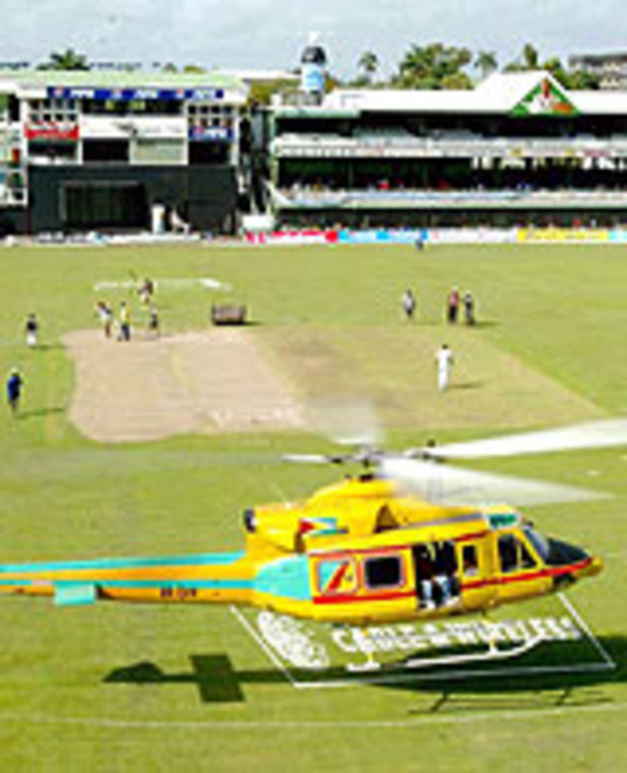 Helicopter at Bourda
