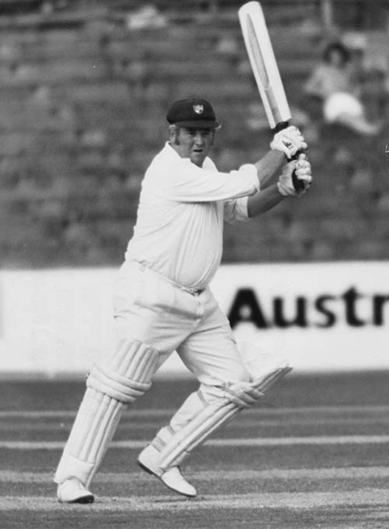 David Shepherd batting for Gloucestershire