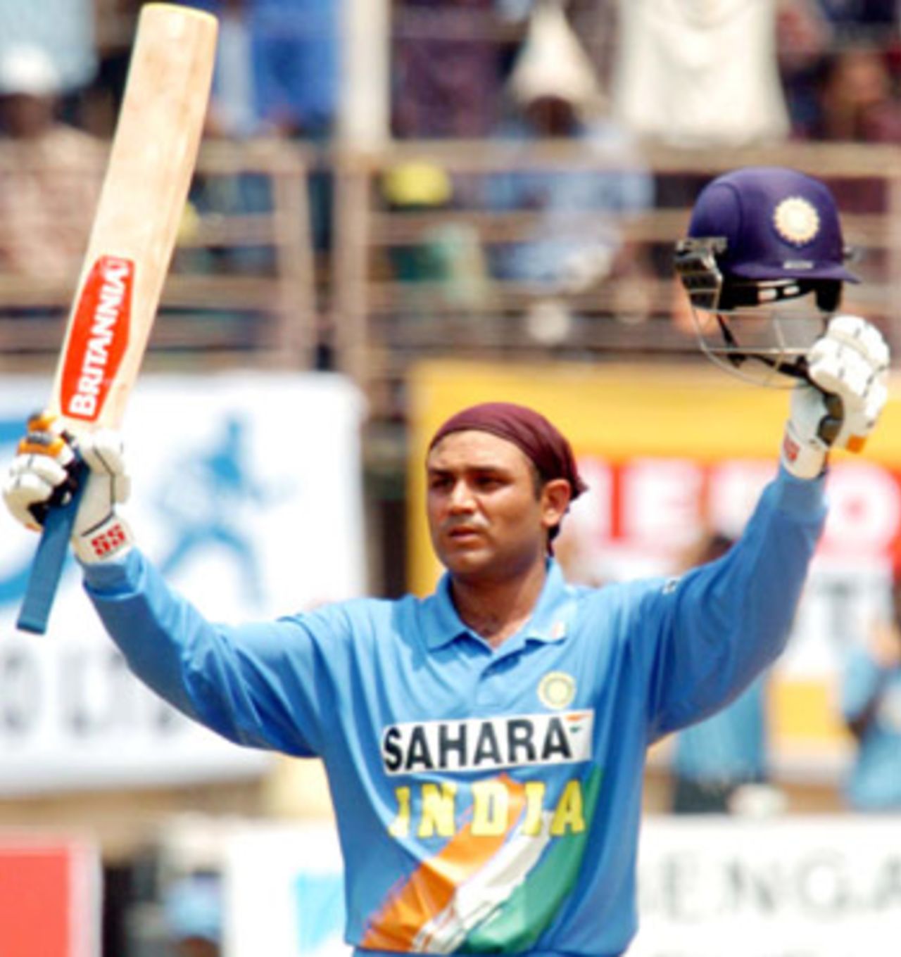 It was left to that man again - Virender Sehwag - who was brilliant in the test series, who carted a 95-ball 108 - his 7th ODI hundred.