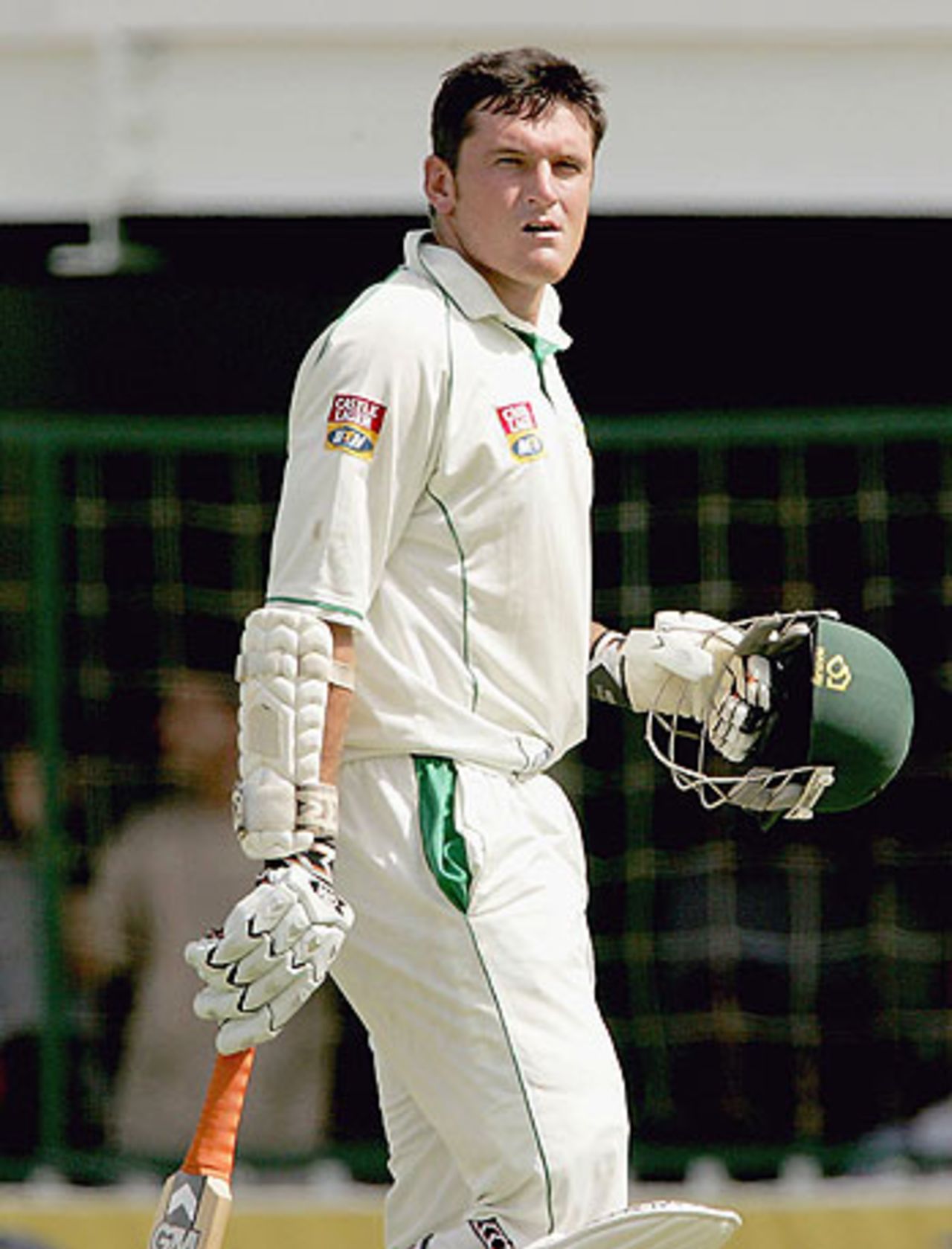 Graeme Smith is dismissed at Bourda, West Indies v South Africa, 1st Test, March 31-April 4, 2005