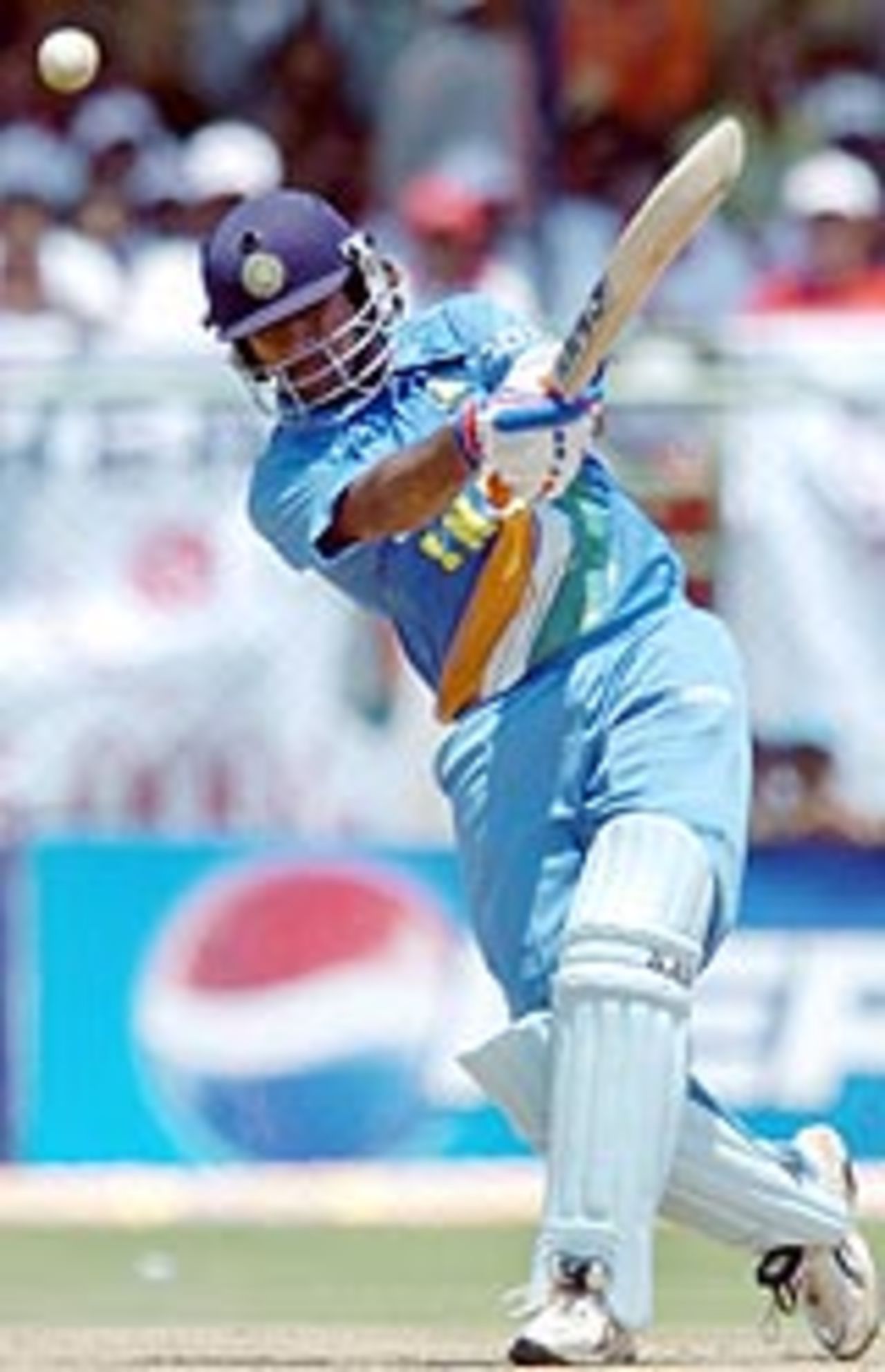 Mahendra Dhoni hits out during his innings of 148, India v Pakistan, 2nd ODI, Visakhapatnam, April 5