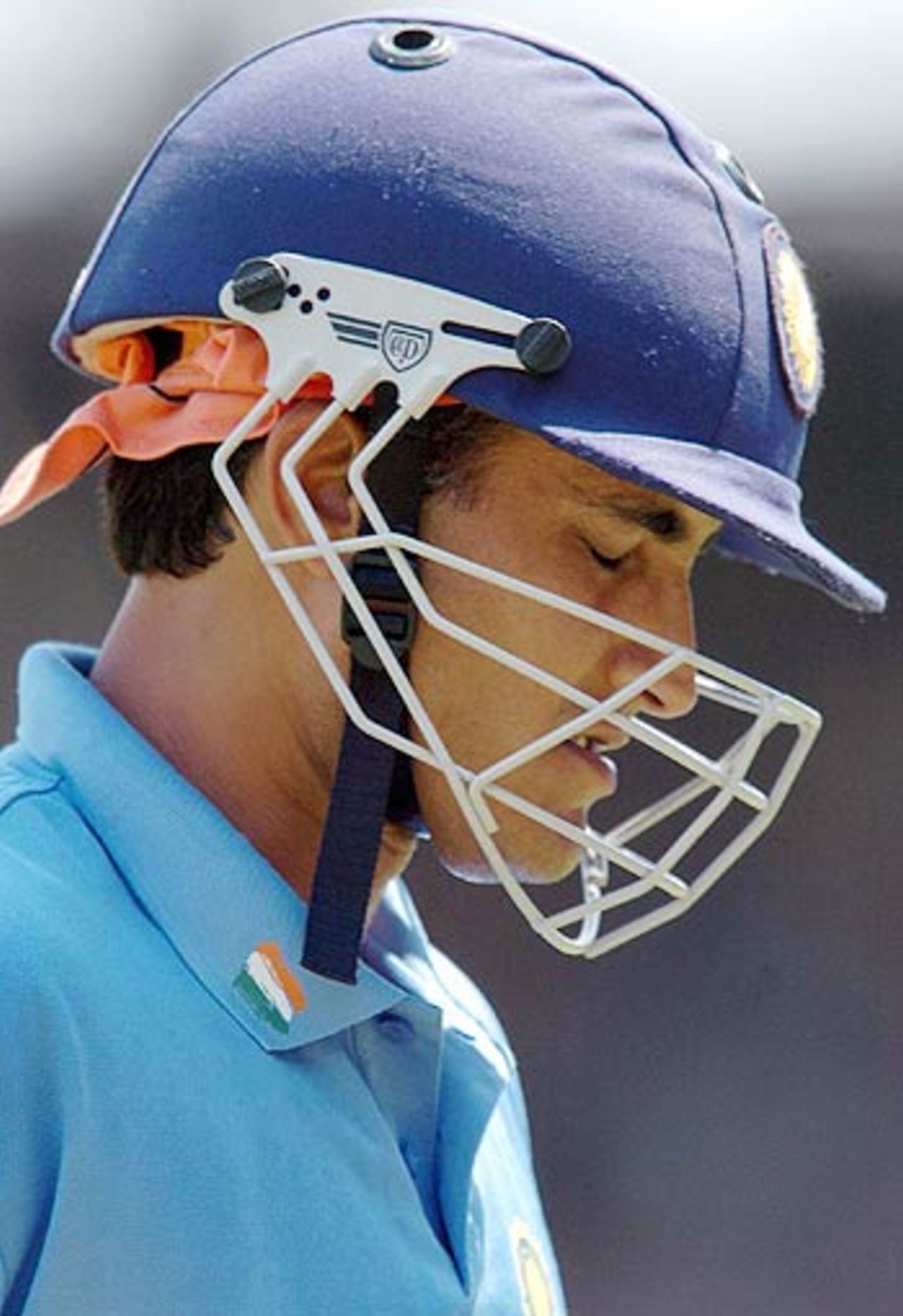 Sourav Ganguly's horrible form continued, as he made just 9, India v Pakistan, 2nd ODI, Visakhapatnam, April 5, 2005