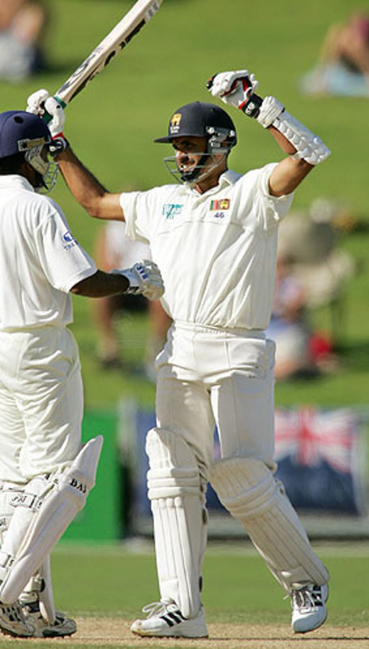 Marvan Atapattu celebrates, New Zealand v Sri Lanka, 1st Test, Napier, April 6, 2005